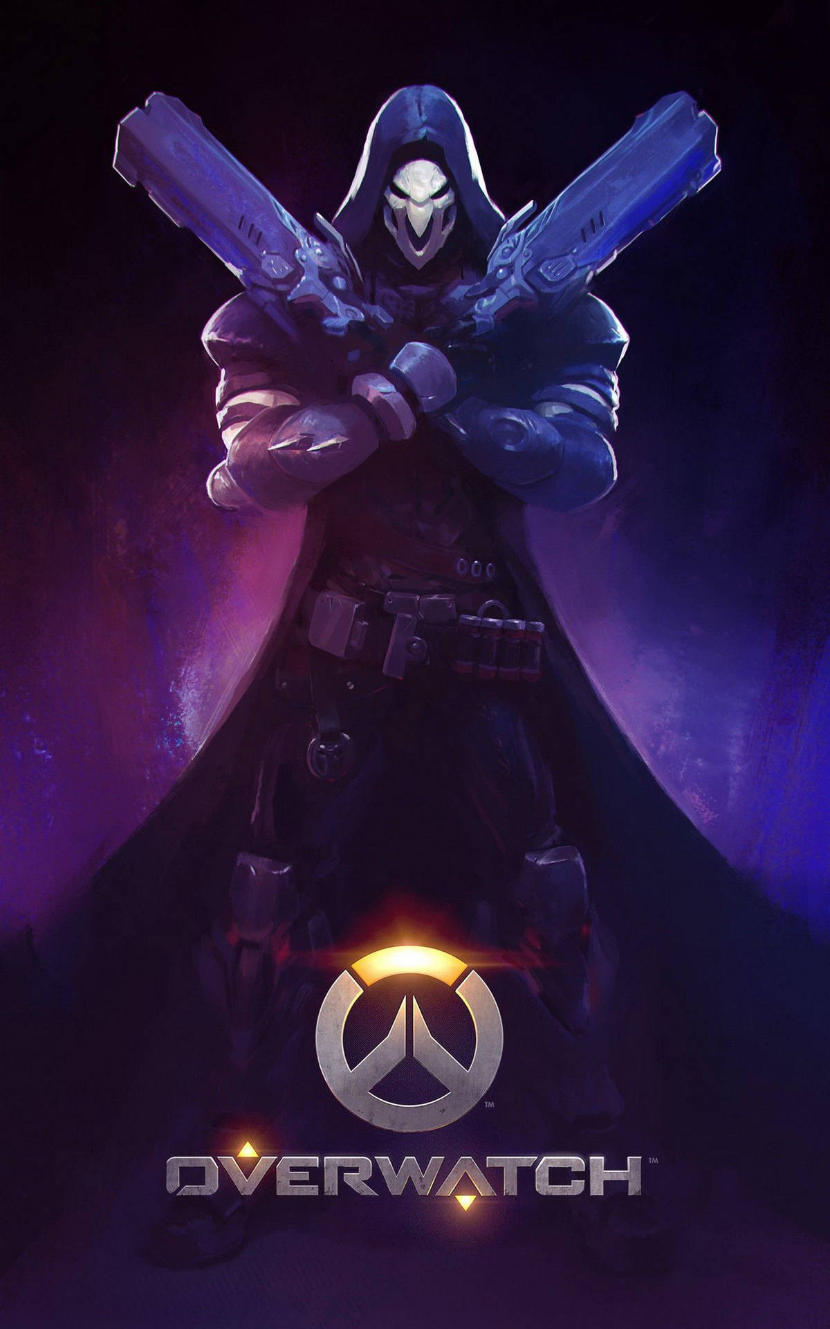 Overwatch Phone Double Guns Background