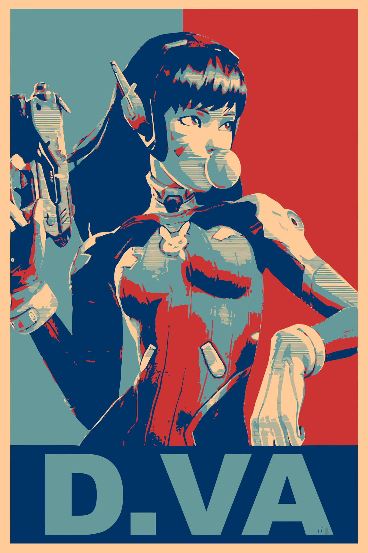 Overwatch Phone Dva Poster Background