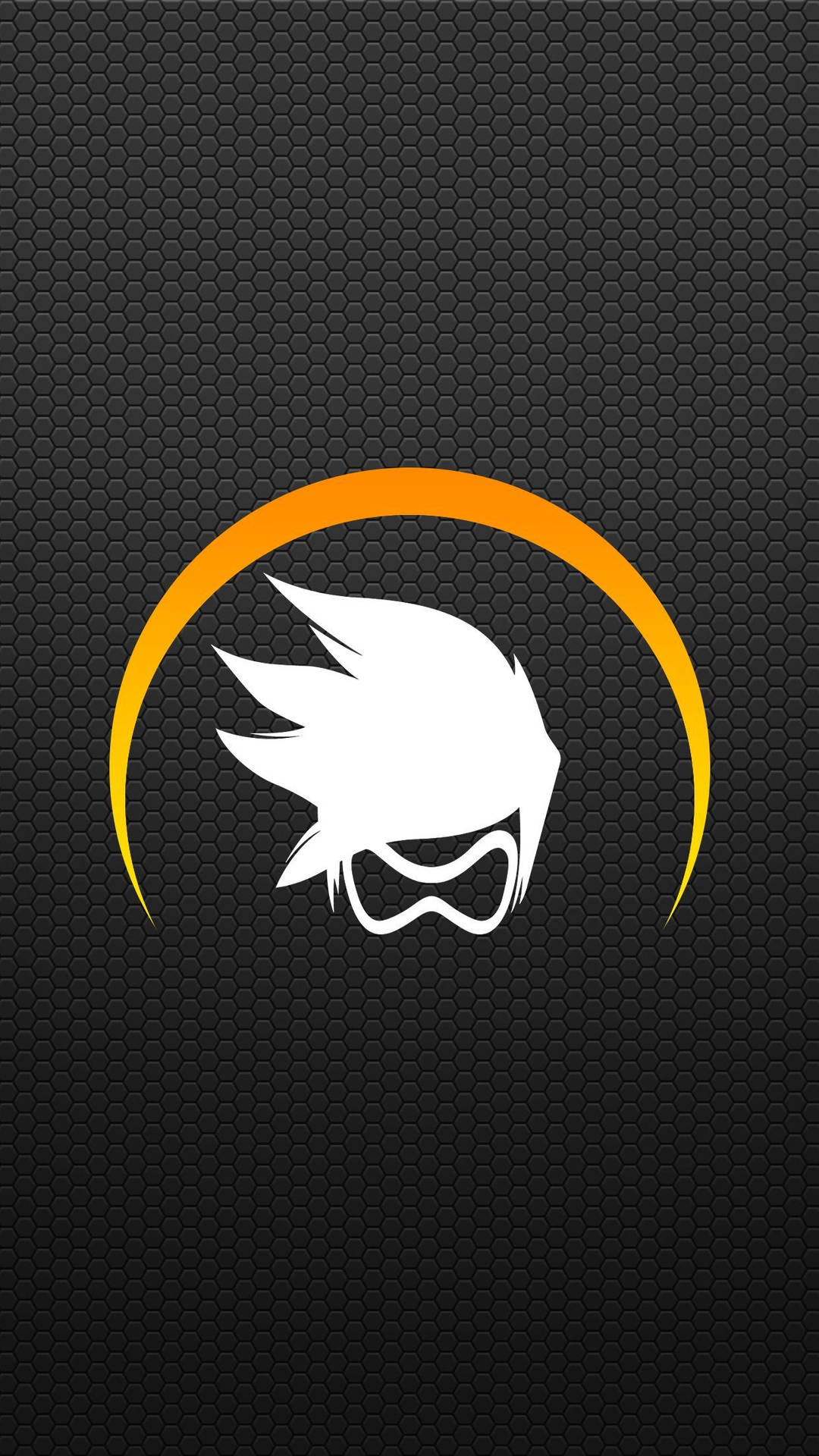 Overwatch Phone Hexagon Tracer Logo Background