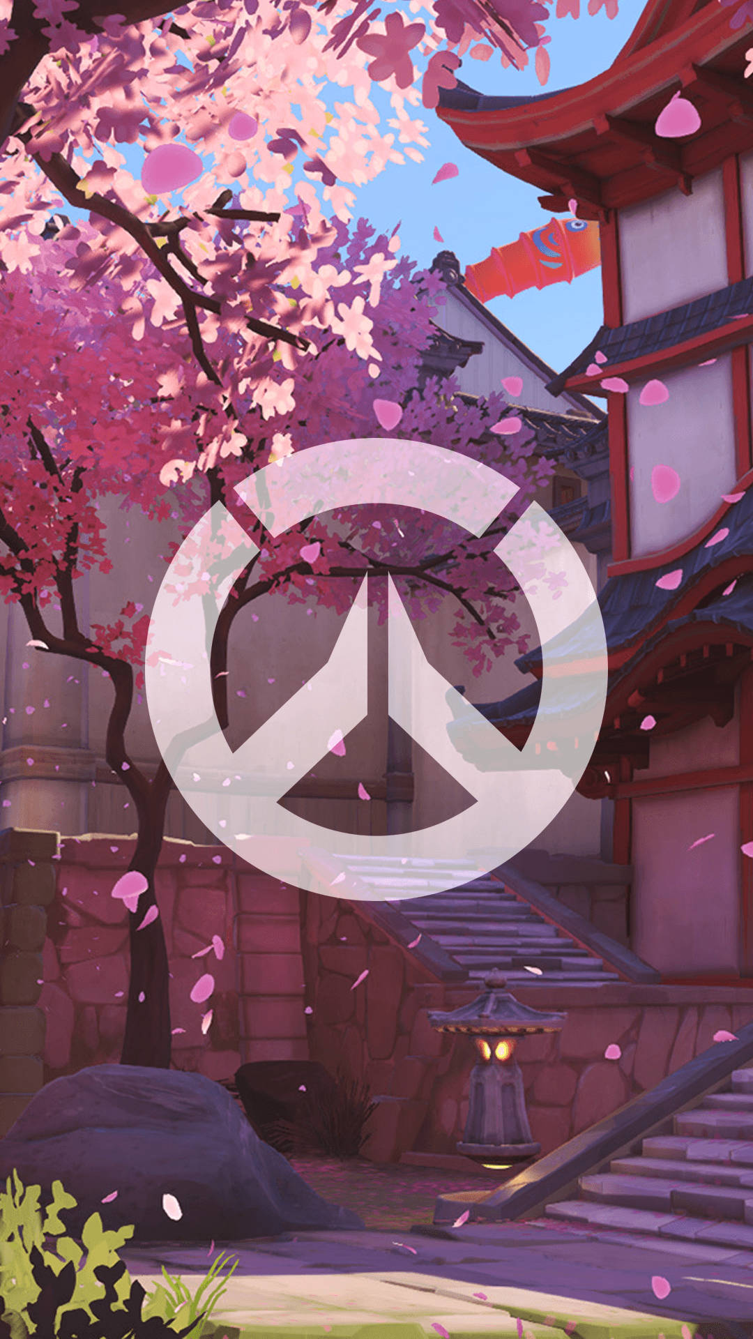 Overwatch Phone Logo Japanese Scene Background