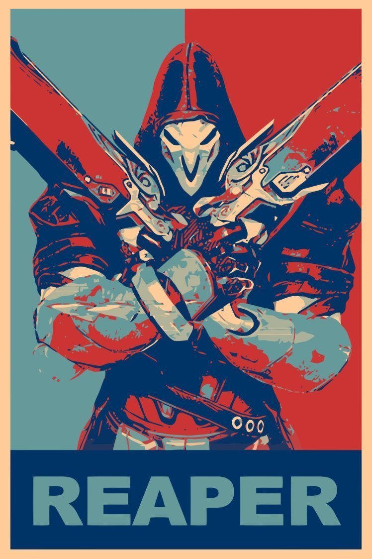 Overwatch Phone Reaper Poster Background