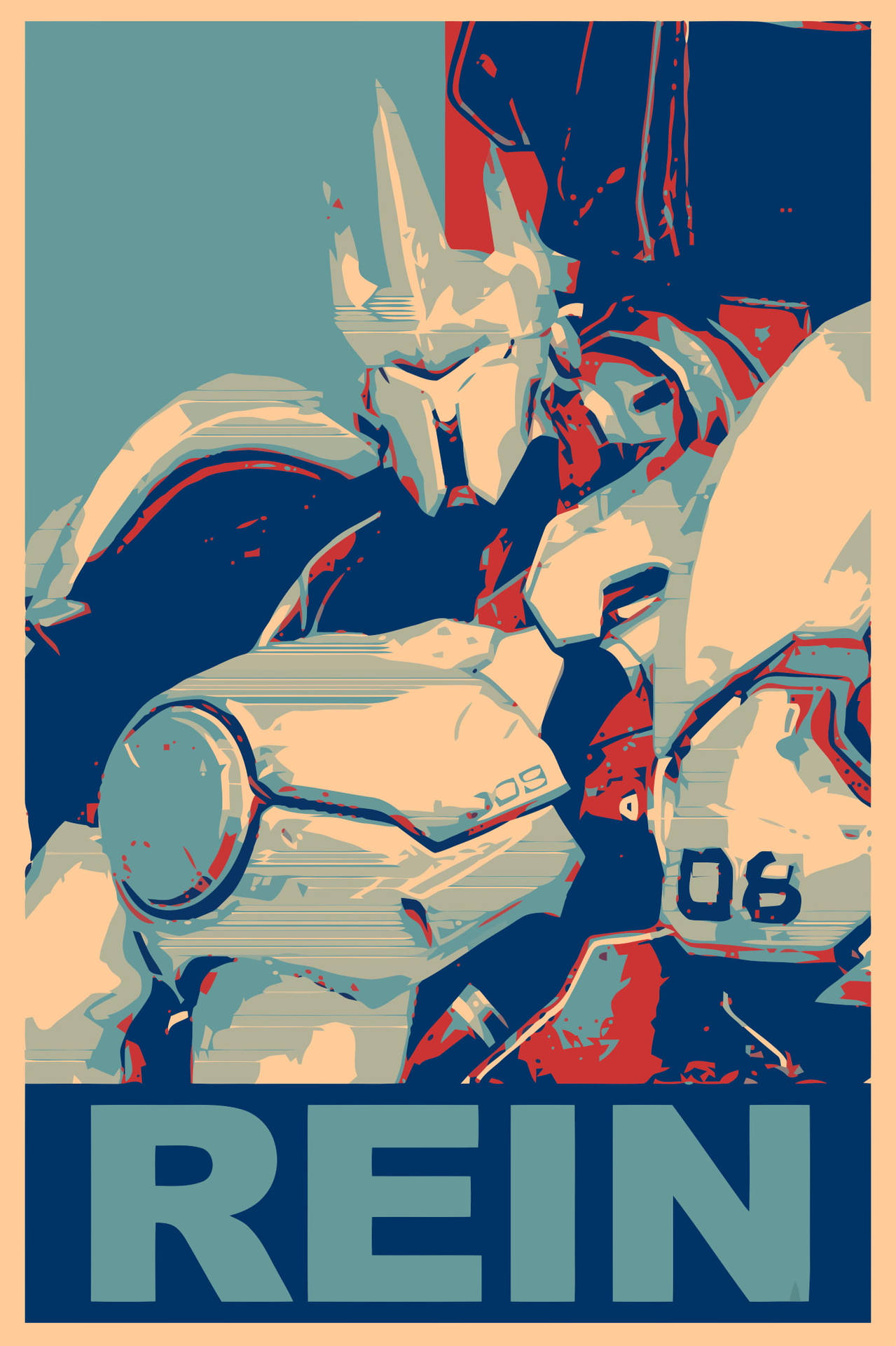 Overwatch Phone Reinhardt Poster Background