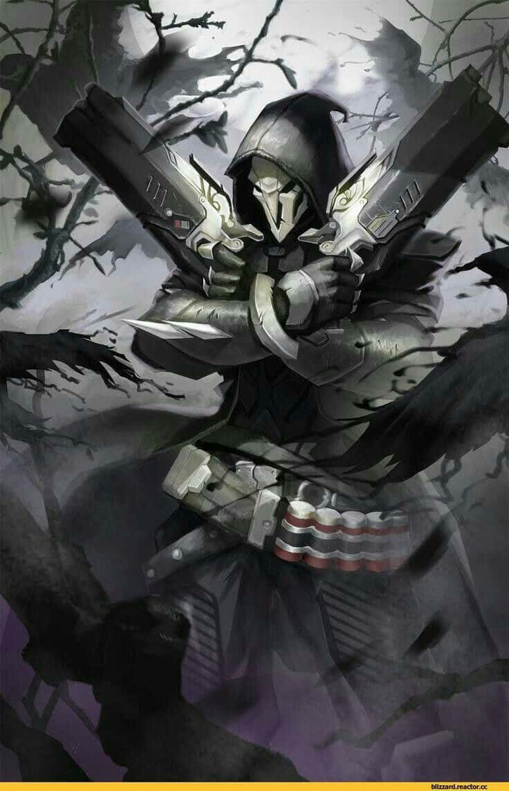 Overwatch Reaper, Ready To Take Out The Competition Background
