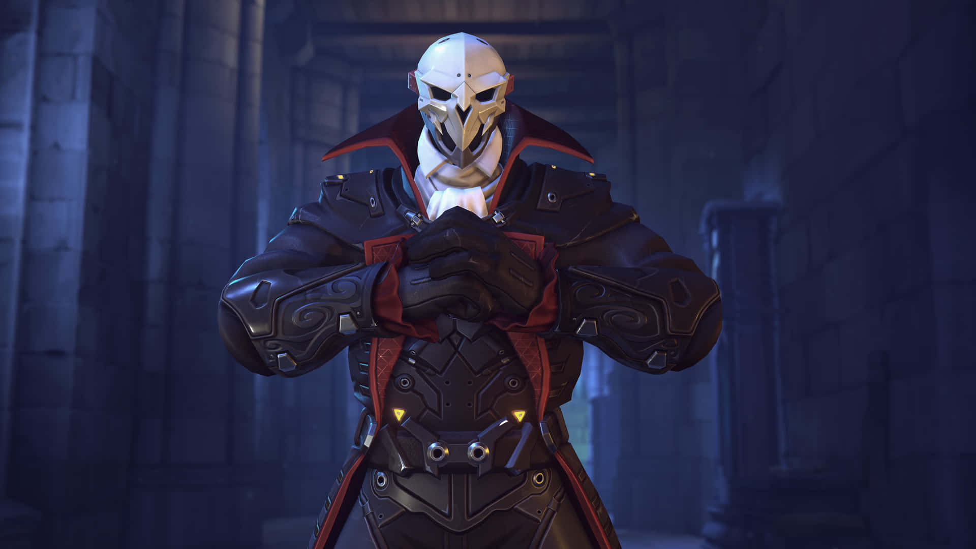 Overwatch Reaper: Unleashing Hell On The Battlefield Background