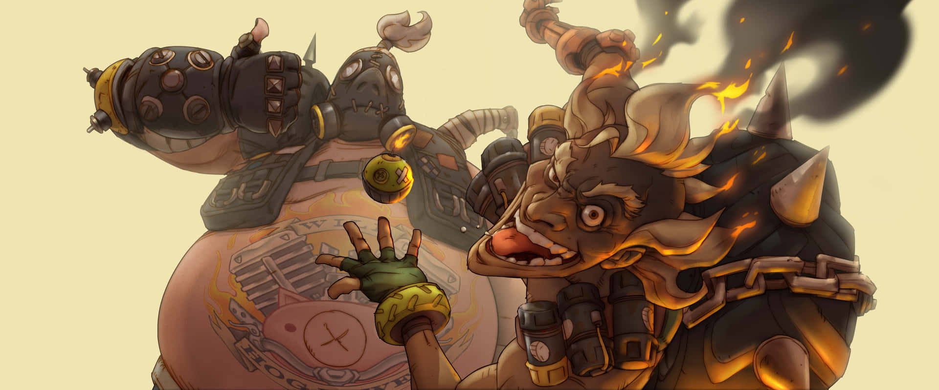 Overwatch's Beloved Junkrat Background