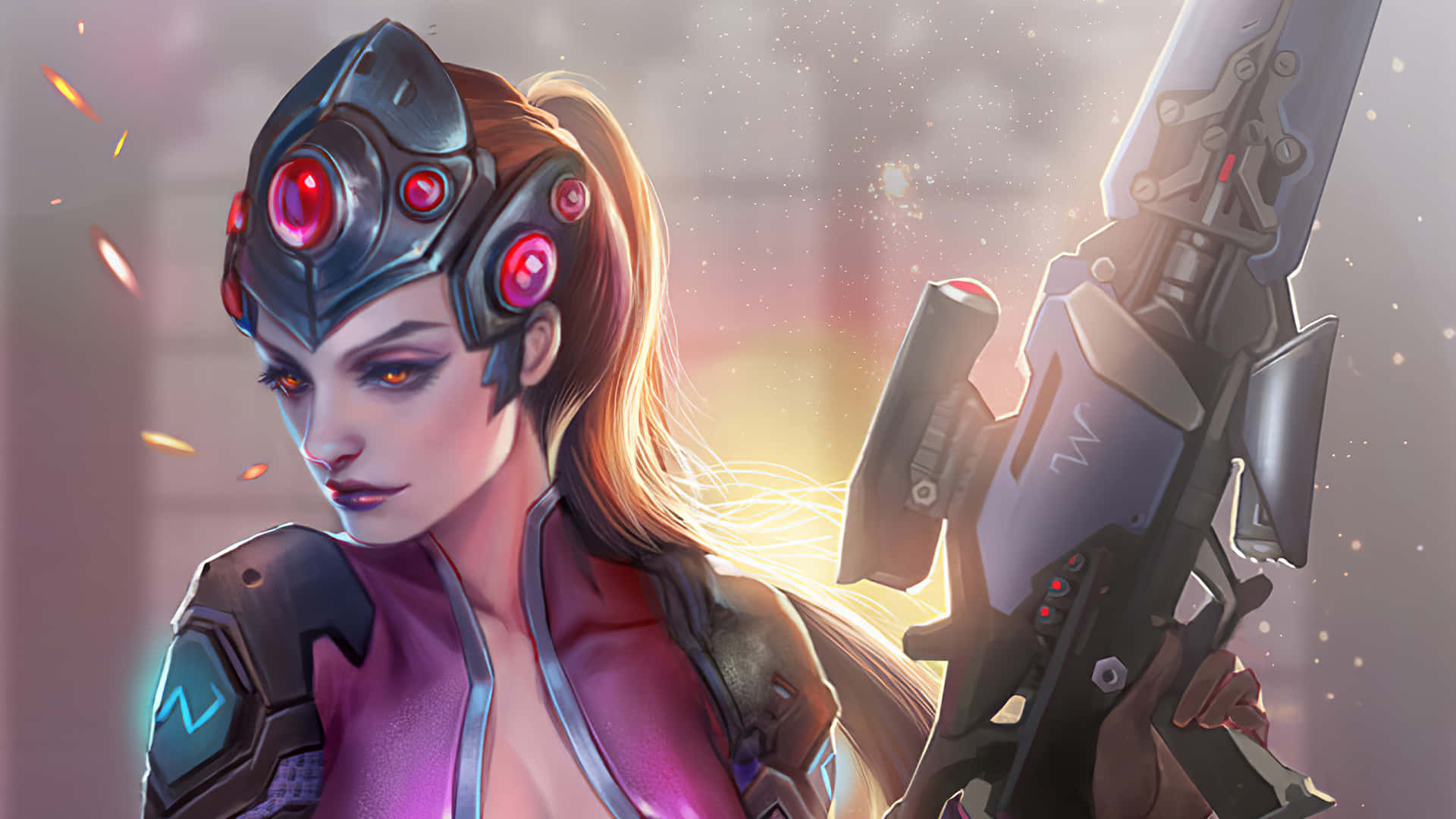 Overwatch's Widowmaker Background