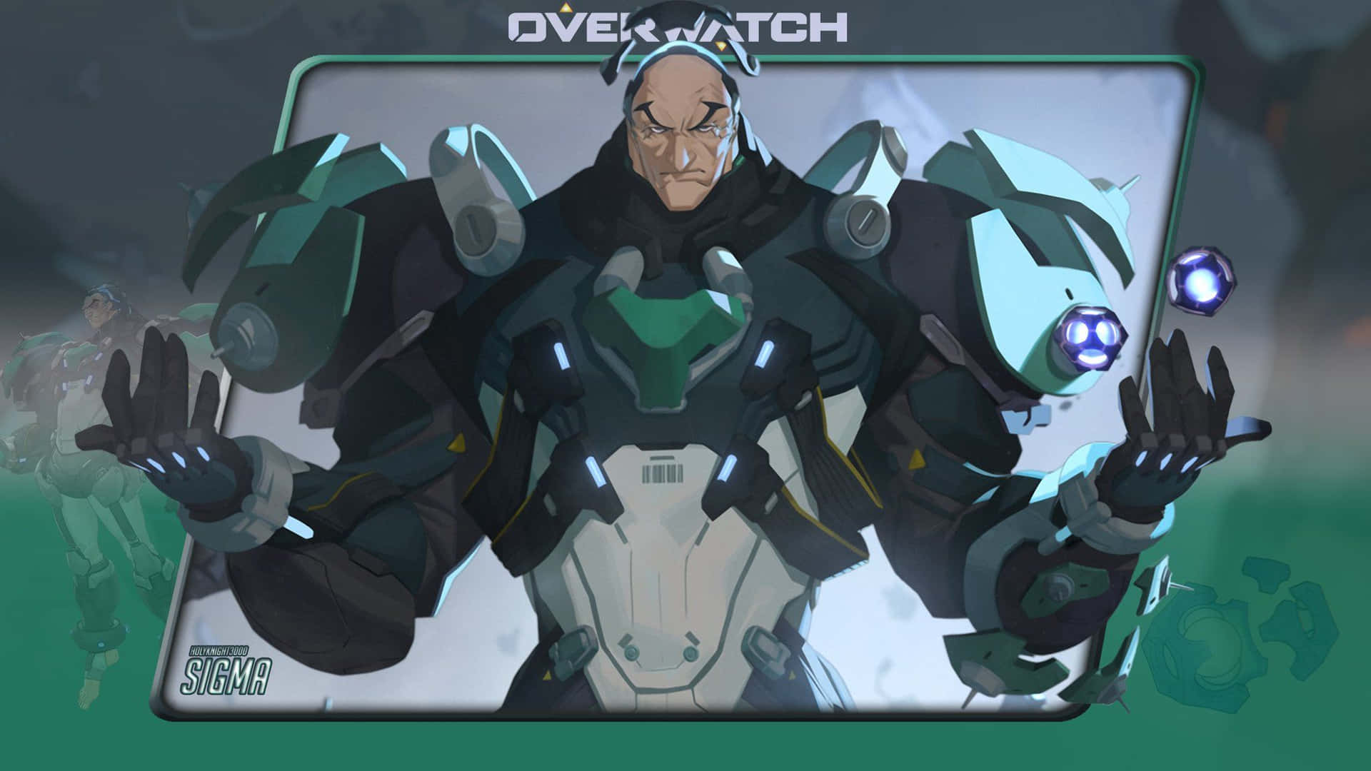 Overwatch Sigma Hero Artwork Background
