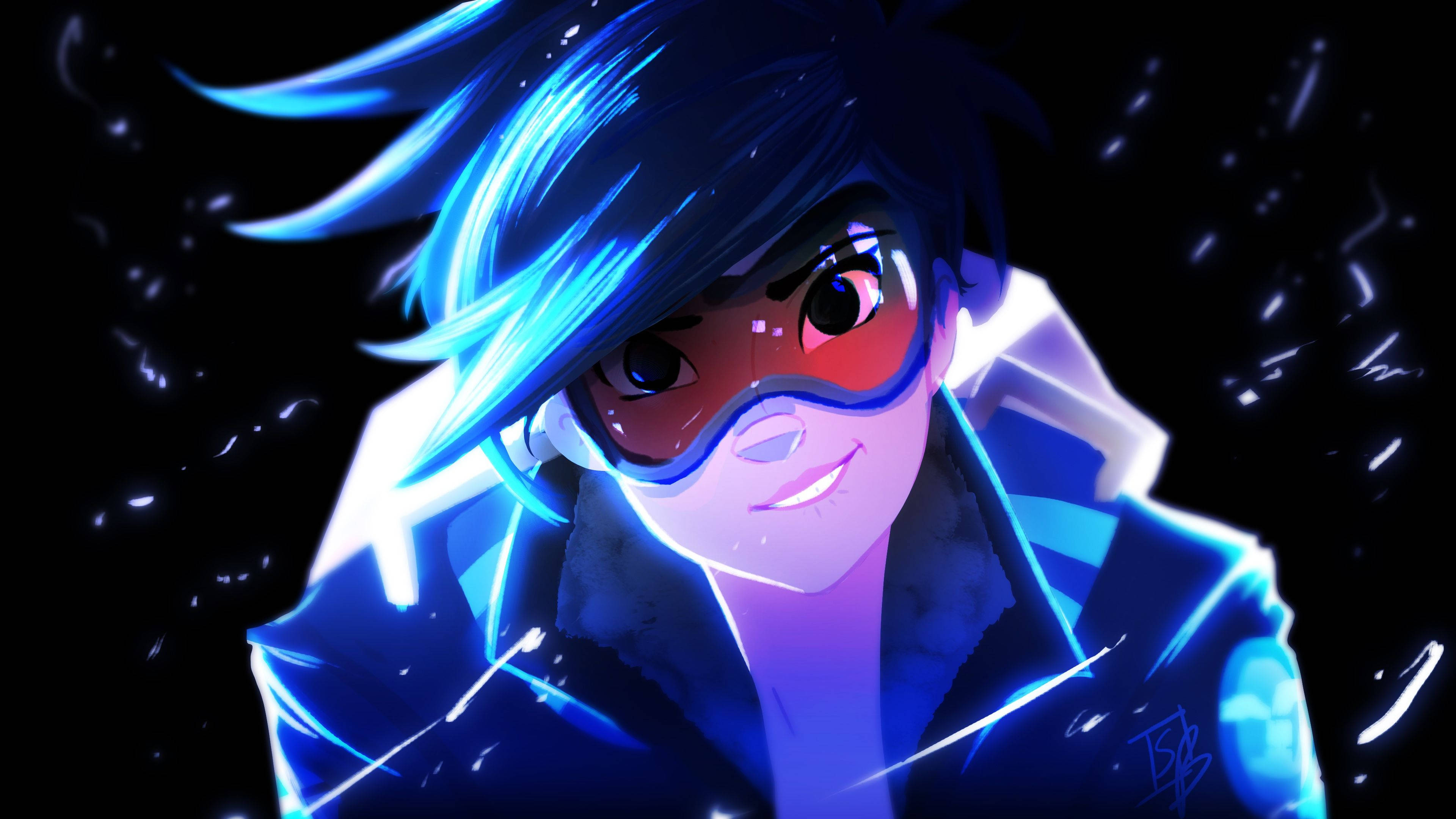 Overwatch Tracer Cool Pfp Fanart Background