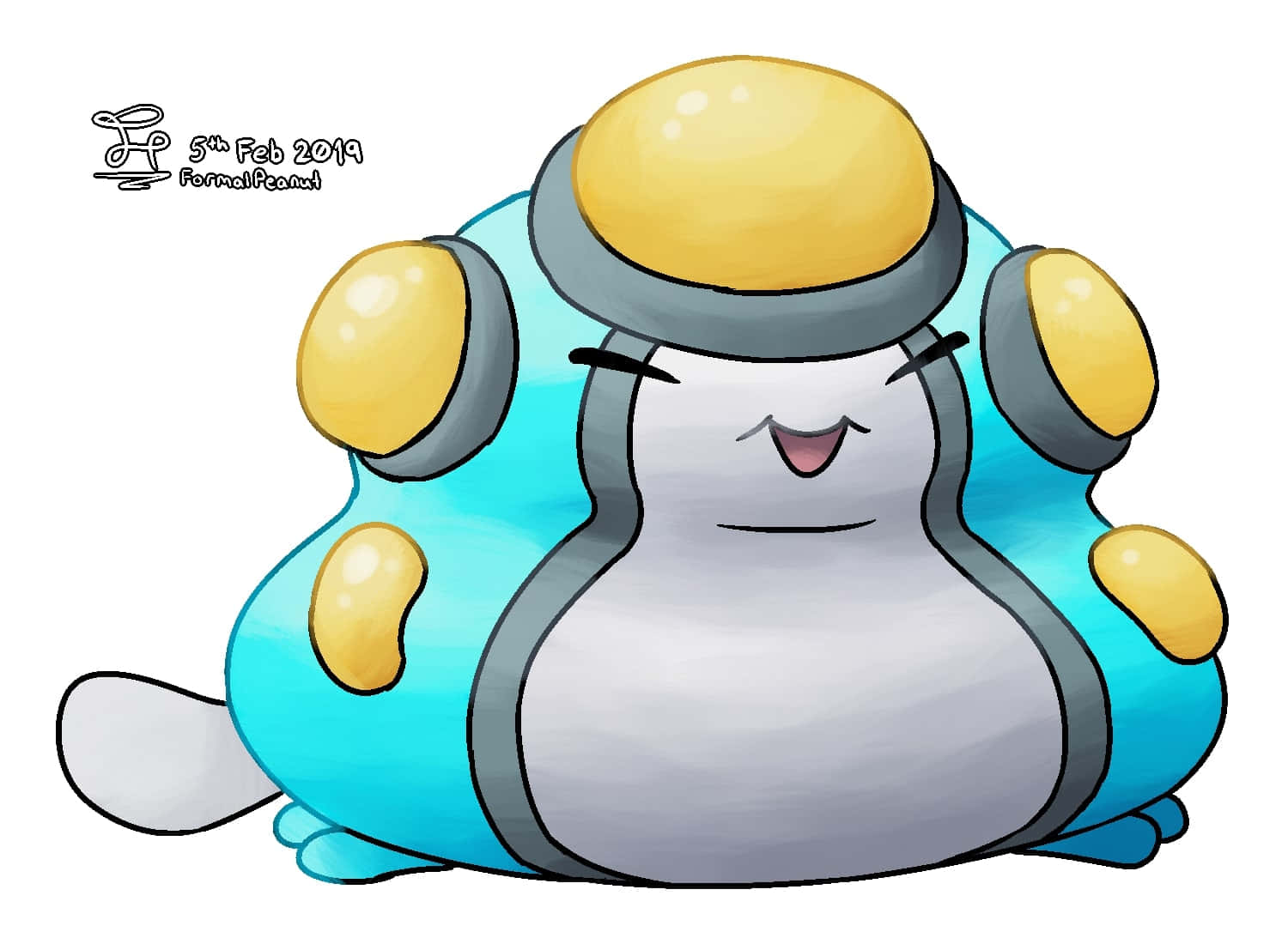 Overweight Palpitoad Digital Art Background