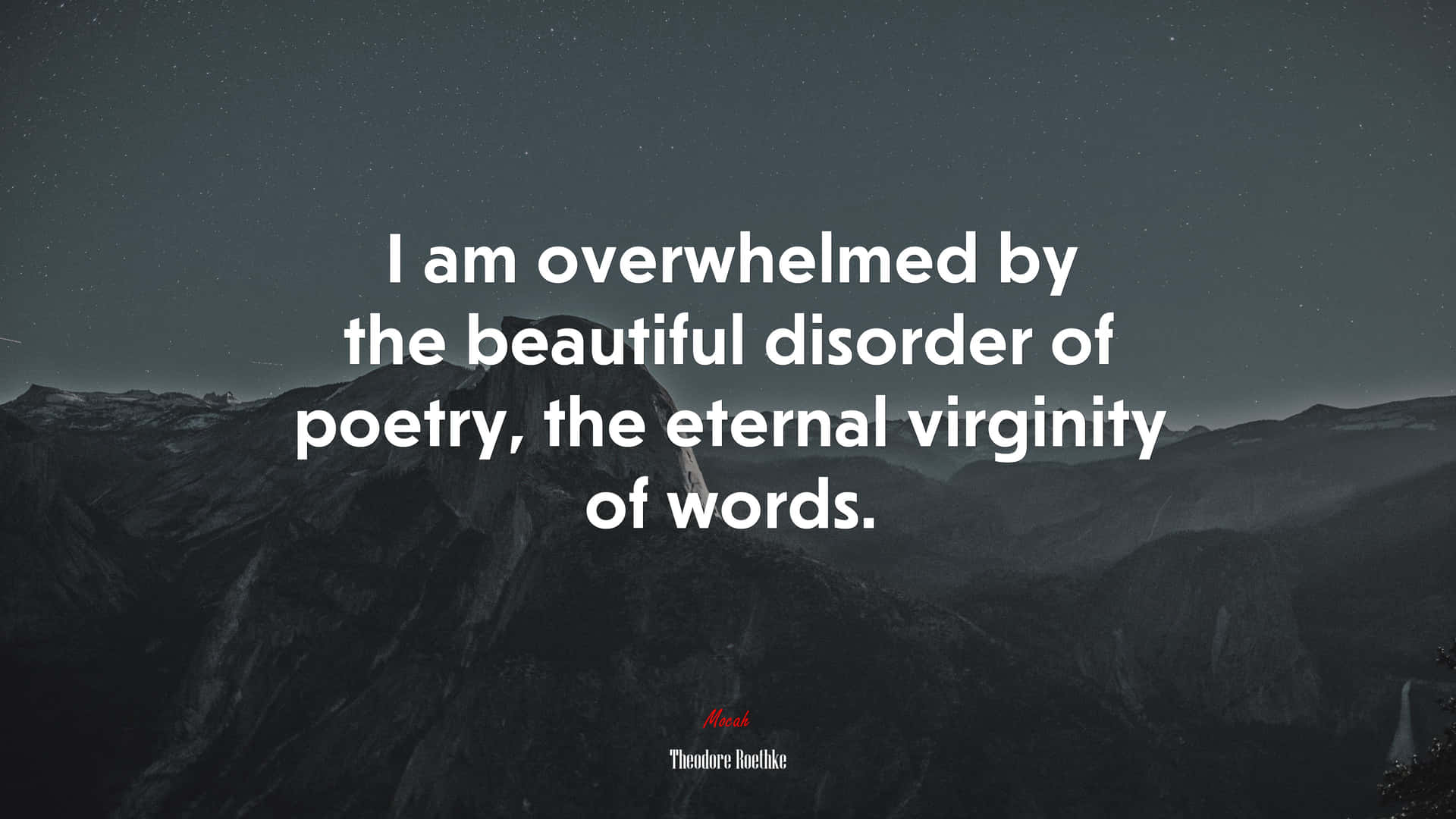 Overwhelmed By Disorder Of Poetry Background