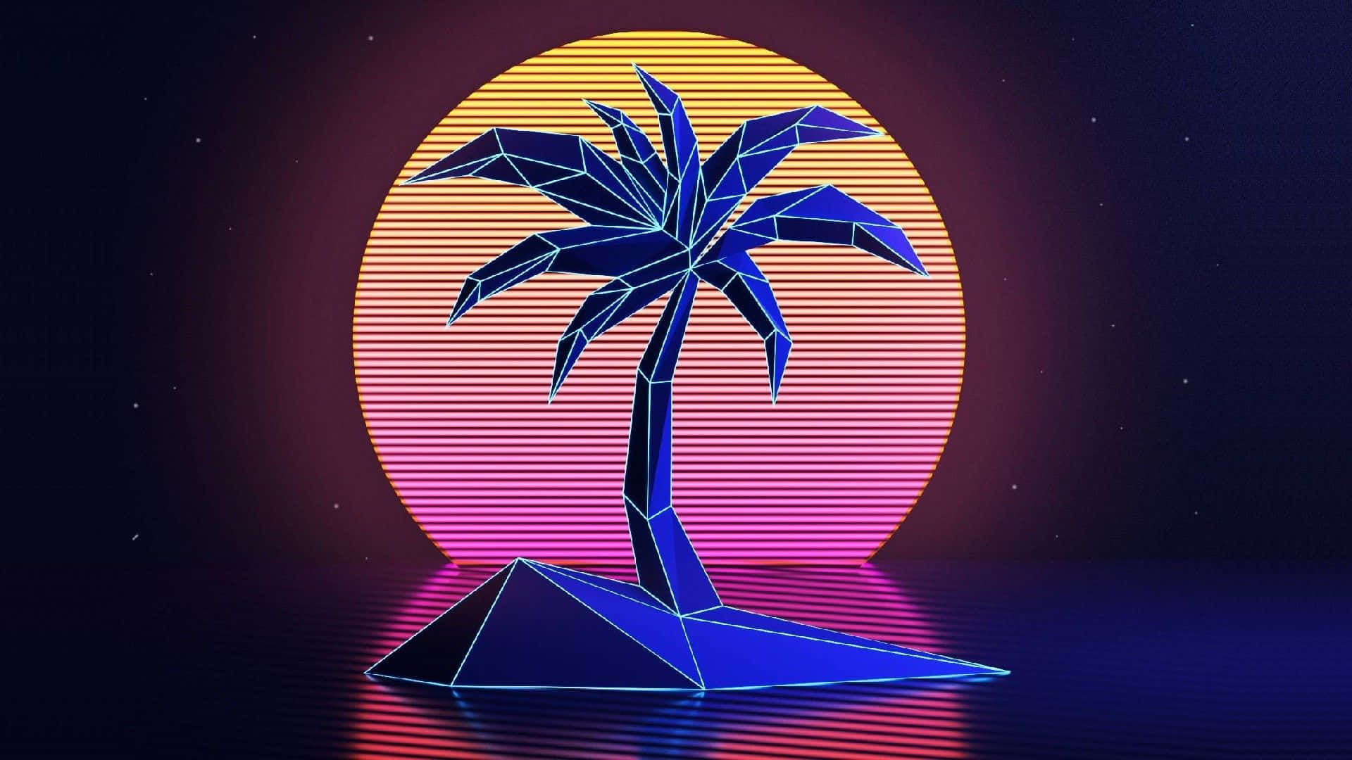 Own A Piece Of The Past And Experience The Vibe Of The Nostalgic 80s Vaporwave. Background
