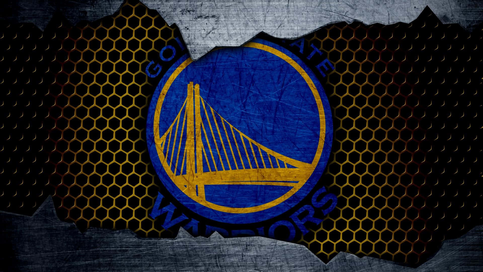 Own The Court With The Golden State Warriors Logo. Background