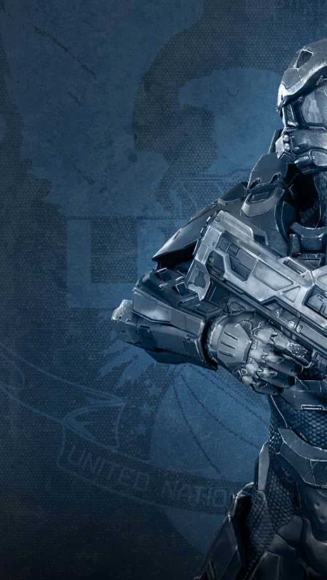 Own The Galaxy With The Master Chief Iphone Background