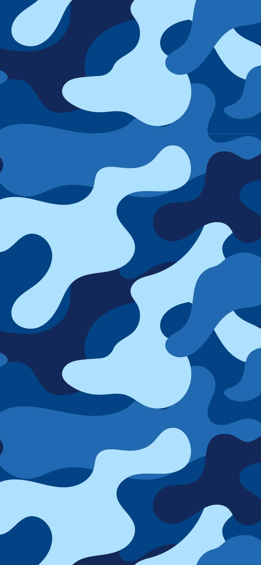 Own The Street With Blue Bape Camo Background