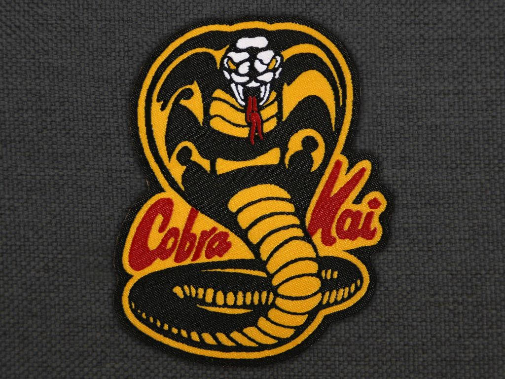 Own Your Legacy With The Official Cobra Kai Logo Patchwork.
