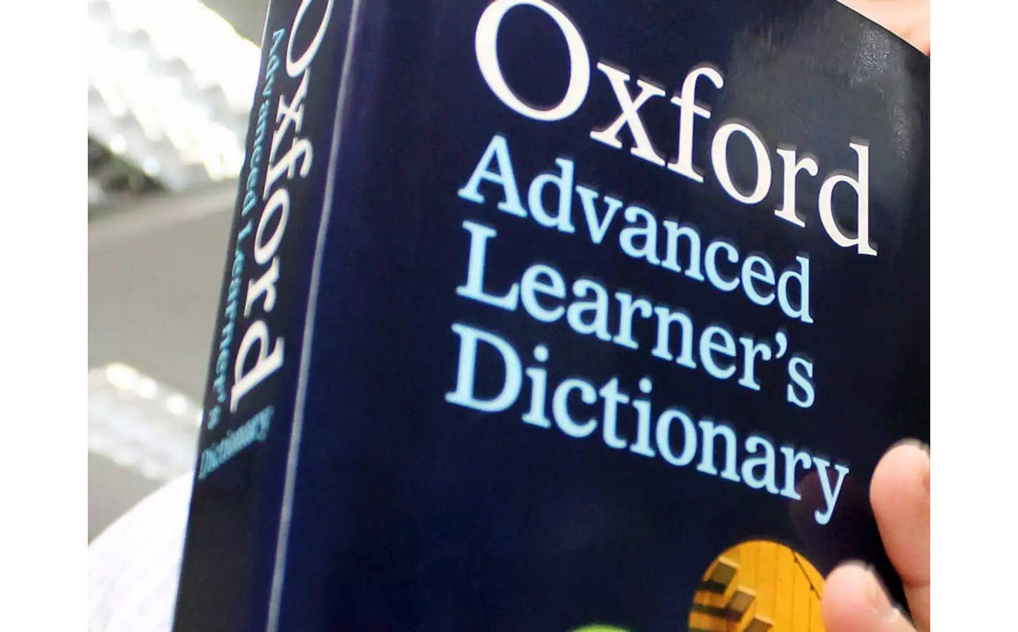 Oxford Advance Dictionary Book Background