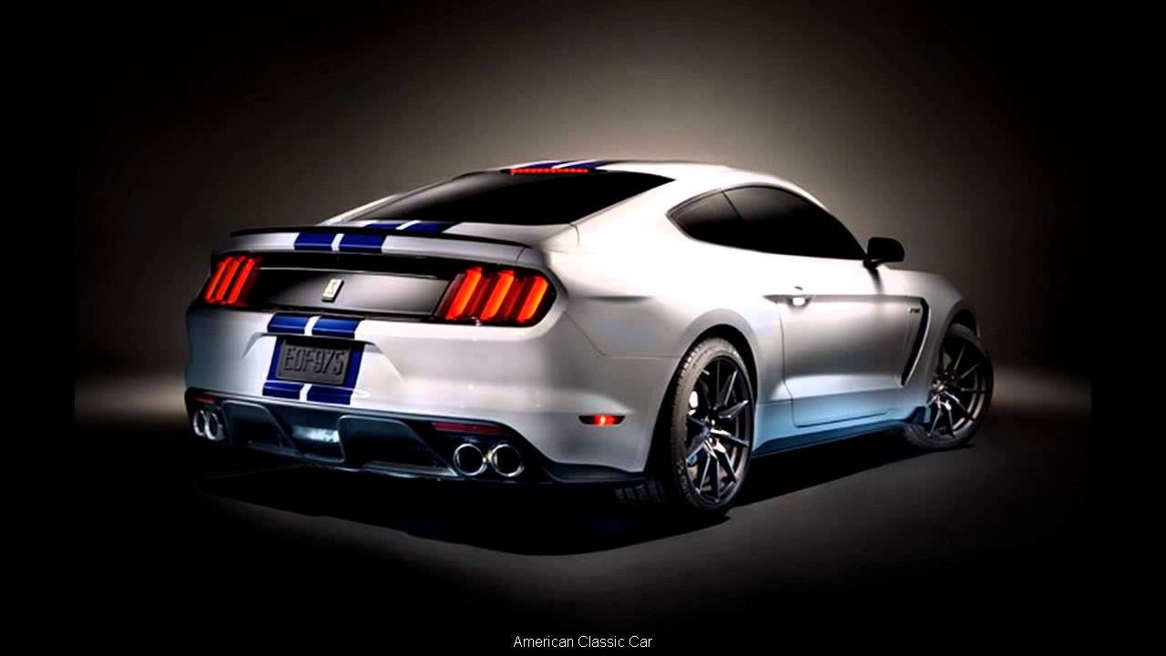 Oxford White Ford Mustang Sports Car Background