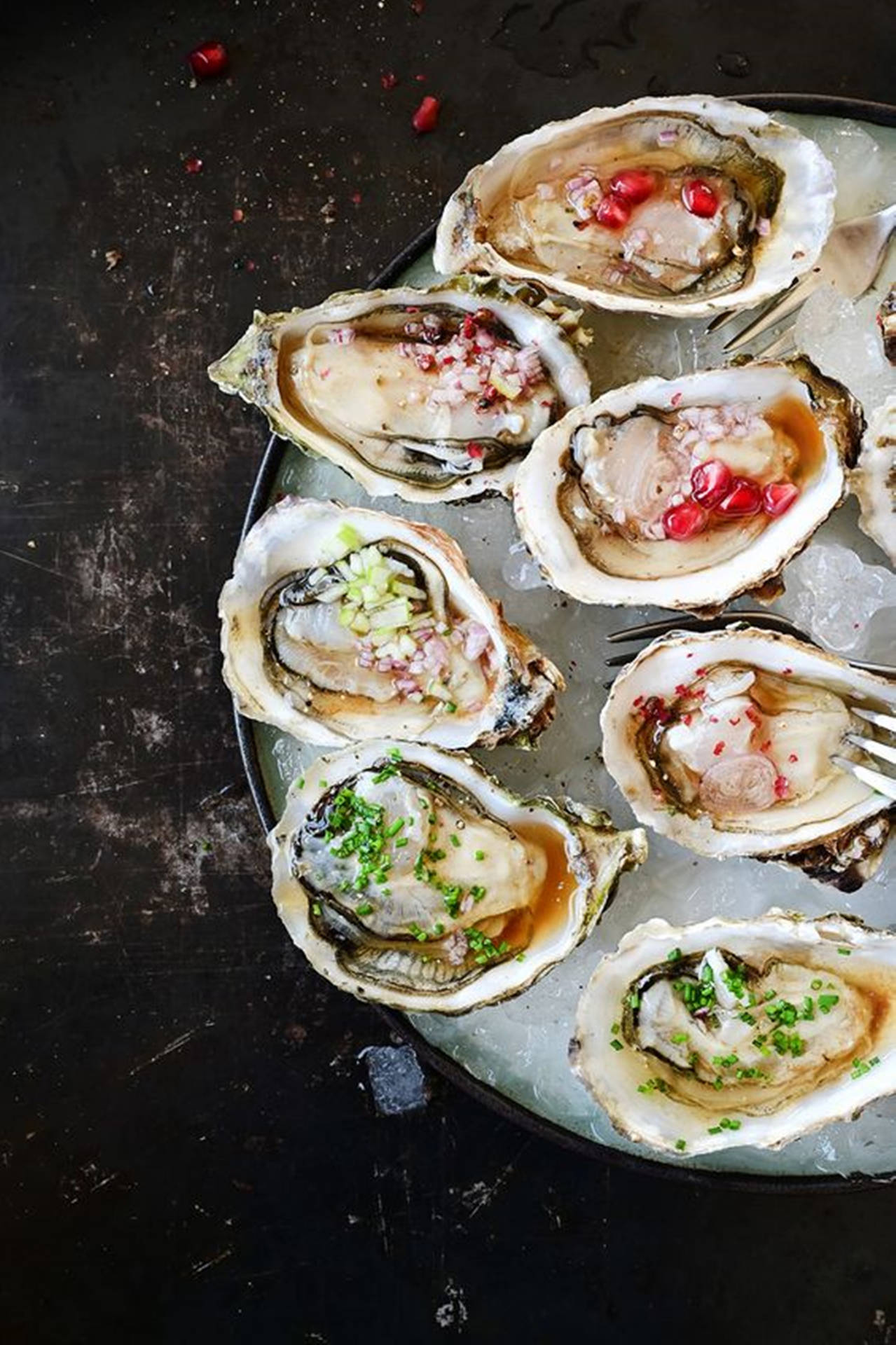 Oyster Dish With Garnish