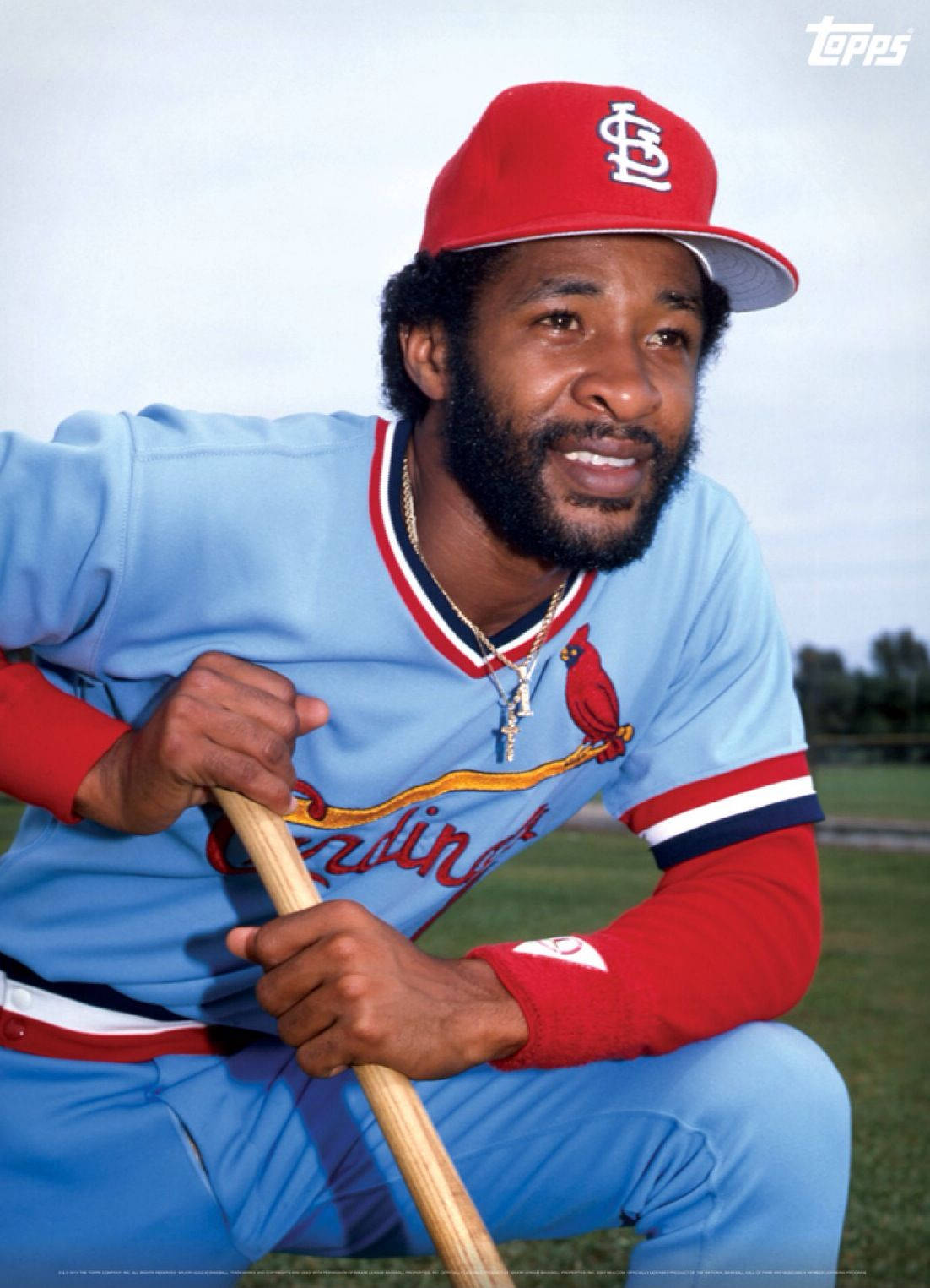 Ozzie Smith Wearing St. Louis Cardinals Background