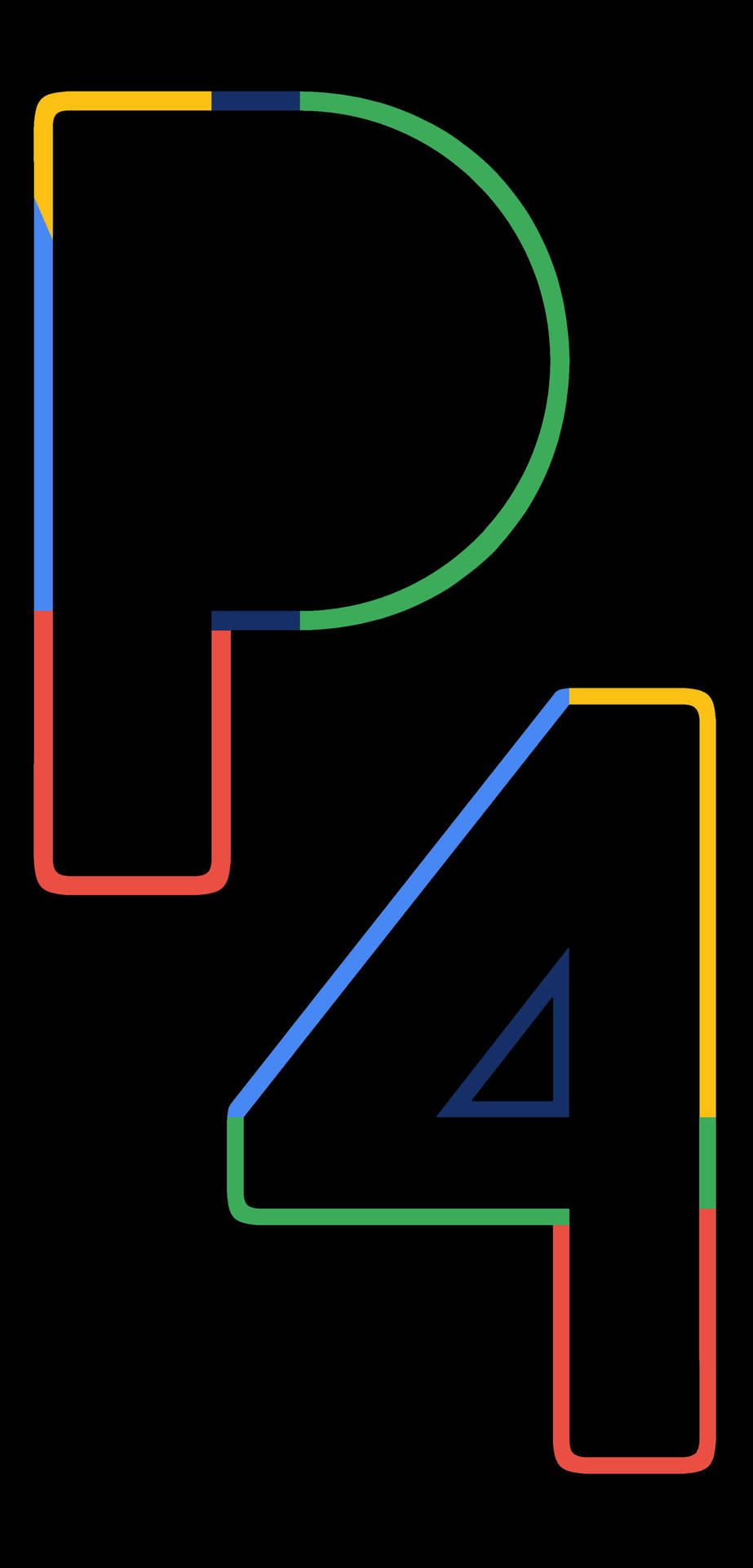 P4 Line Art Google Pixel 4 Background