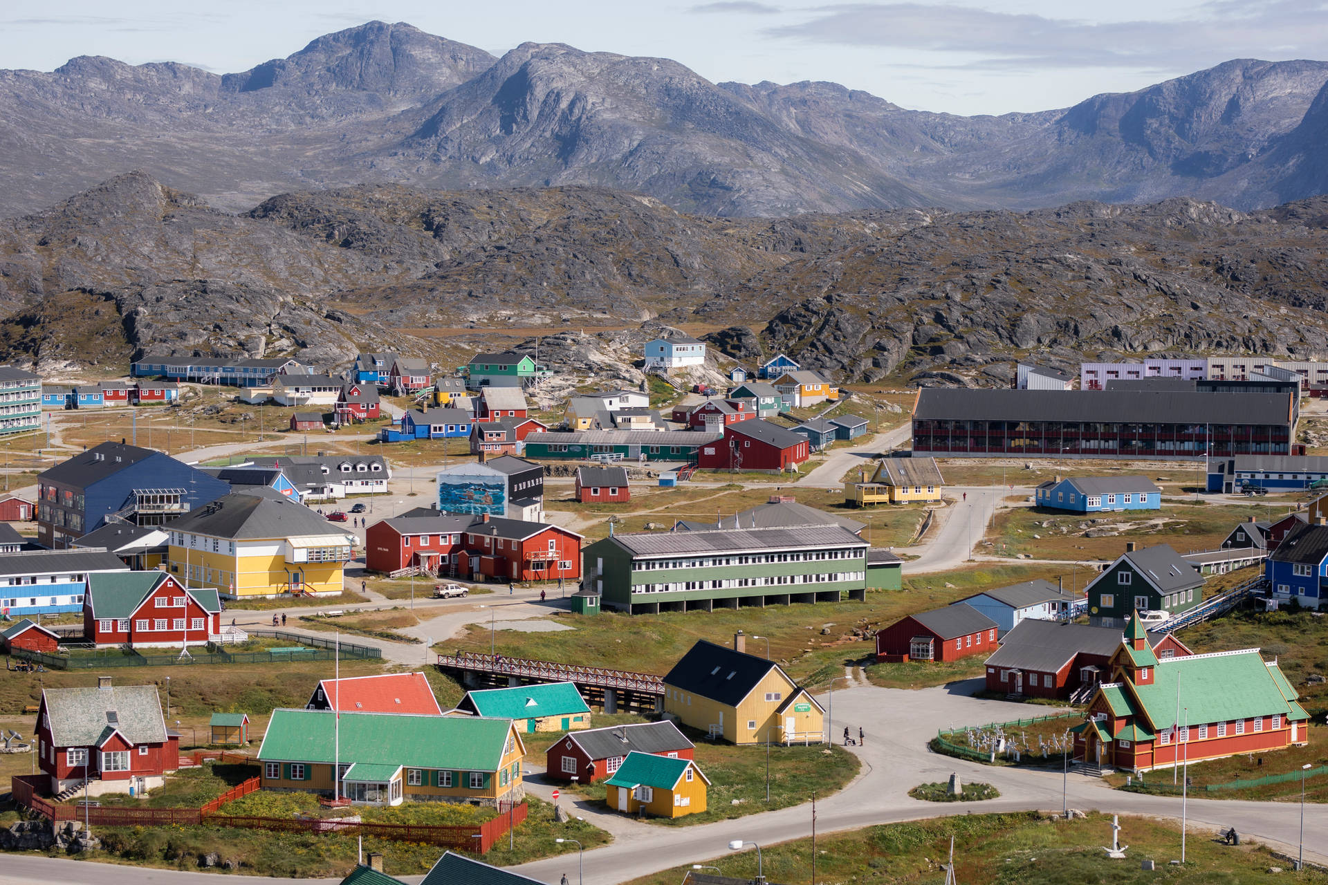 Paamiut Townhouses Greenland Background