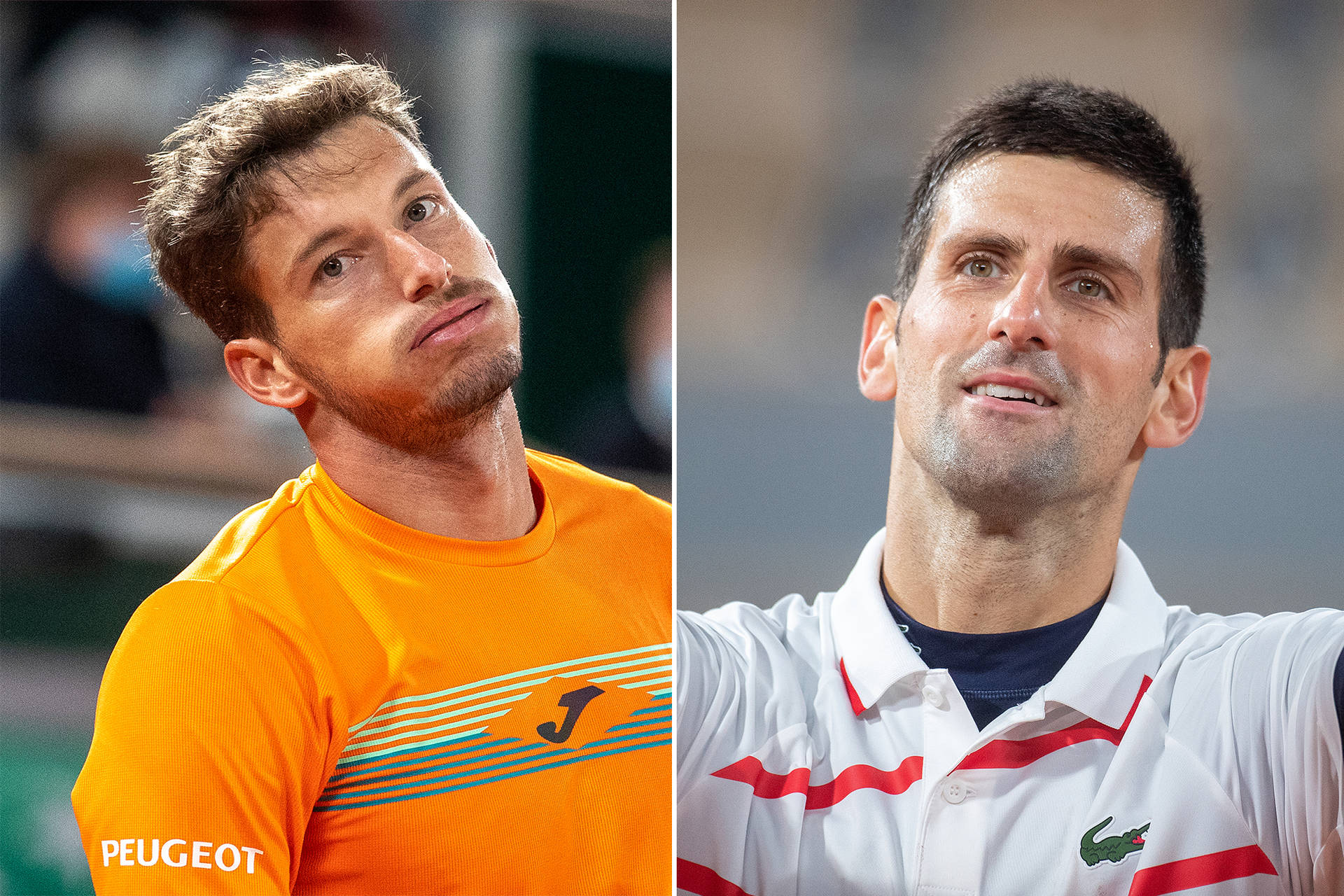 Pablo Carreno Busta With His Opponent Background