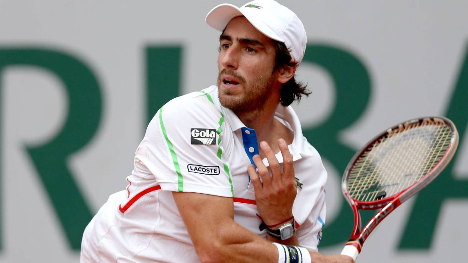 Pablo Cuevas White Cap Background