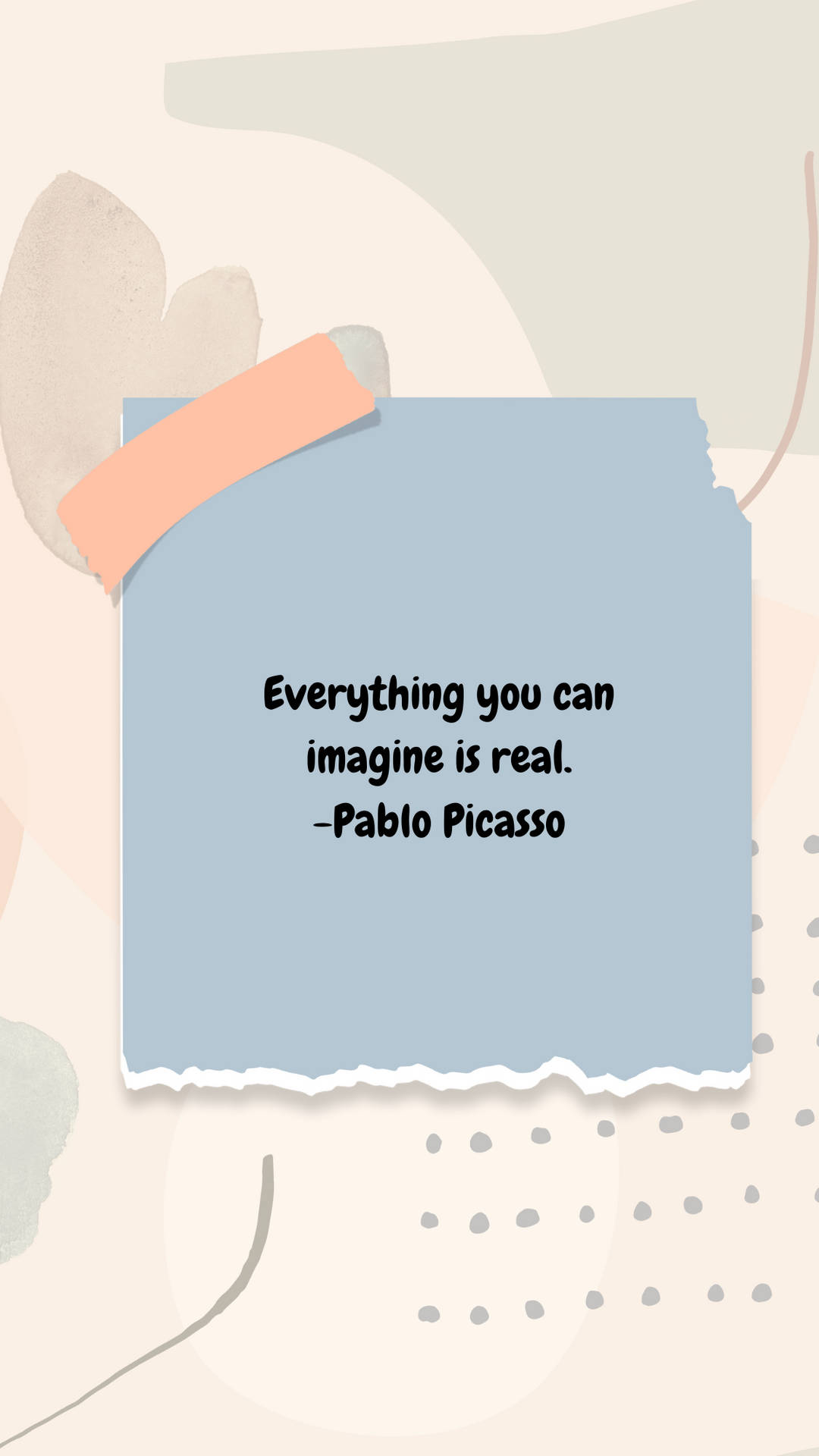 Pablo Picasso Motivational Quotes Aesthetic Background