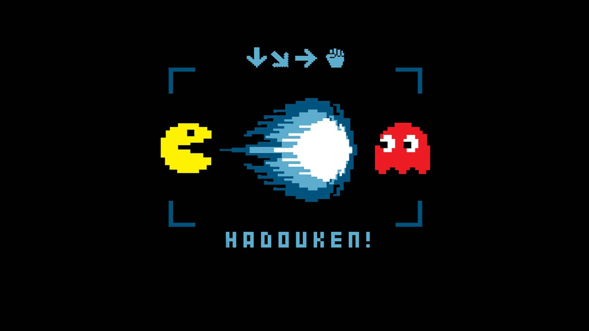 Pac Man Hadouken Power Background