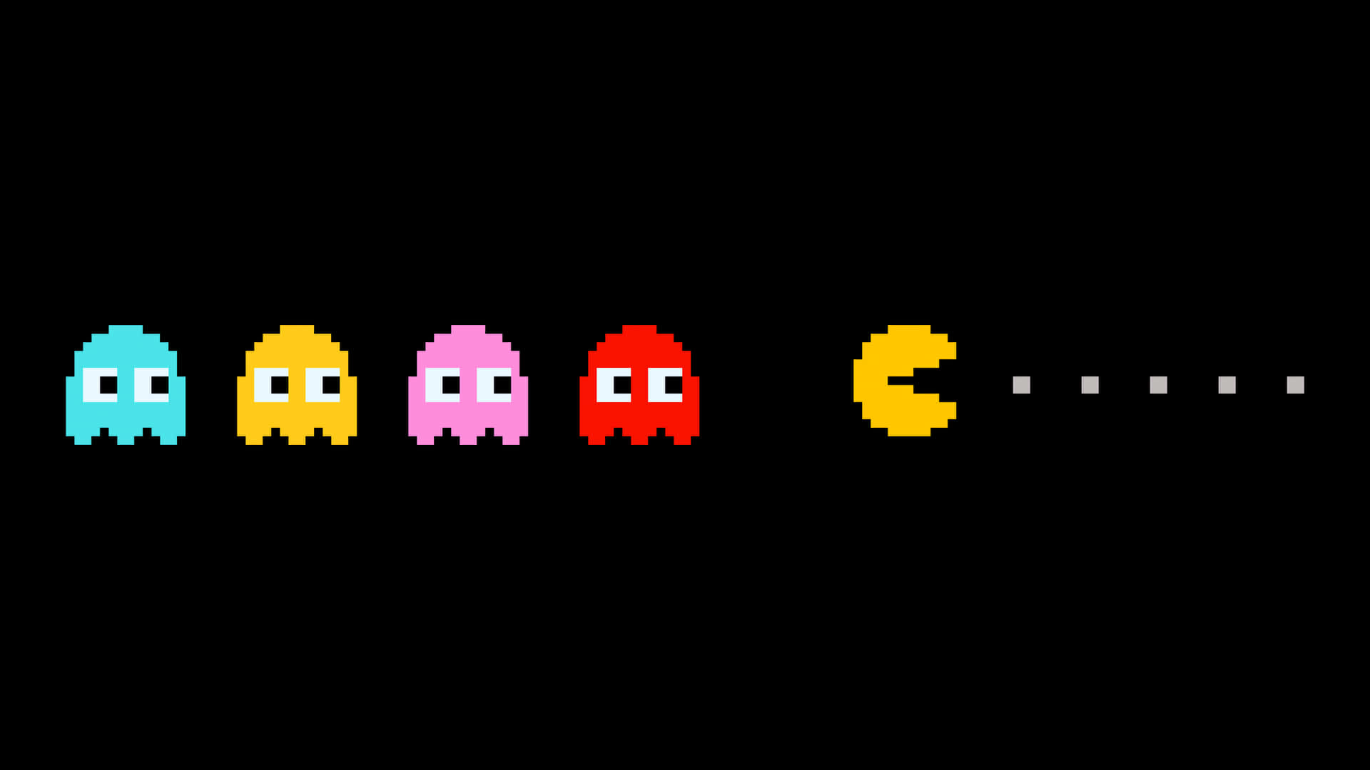 Pac Man Pixel Art Background