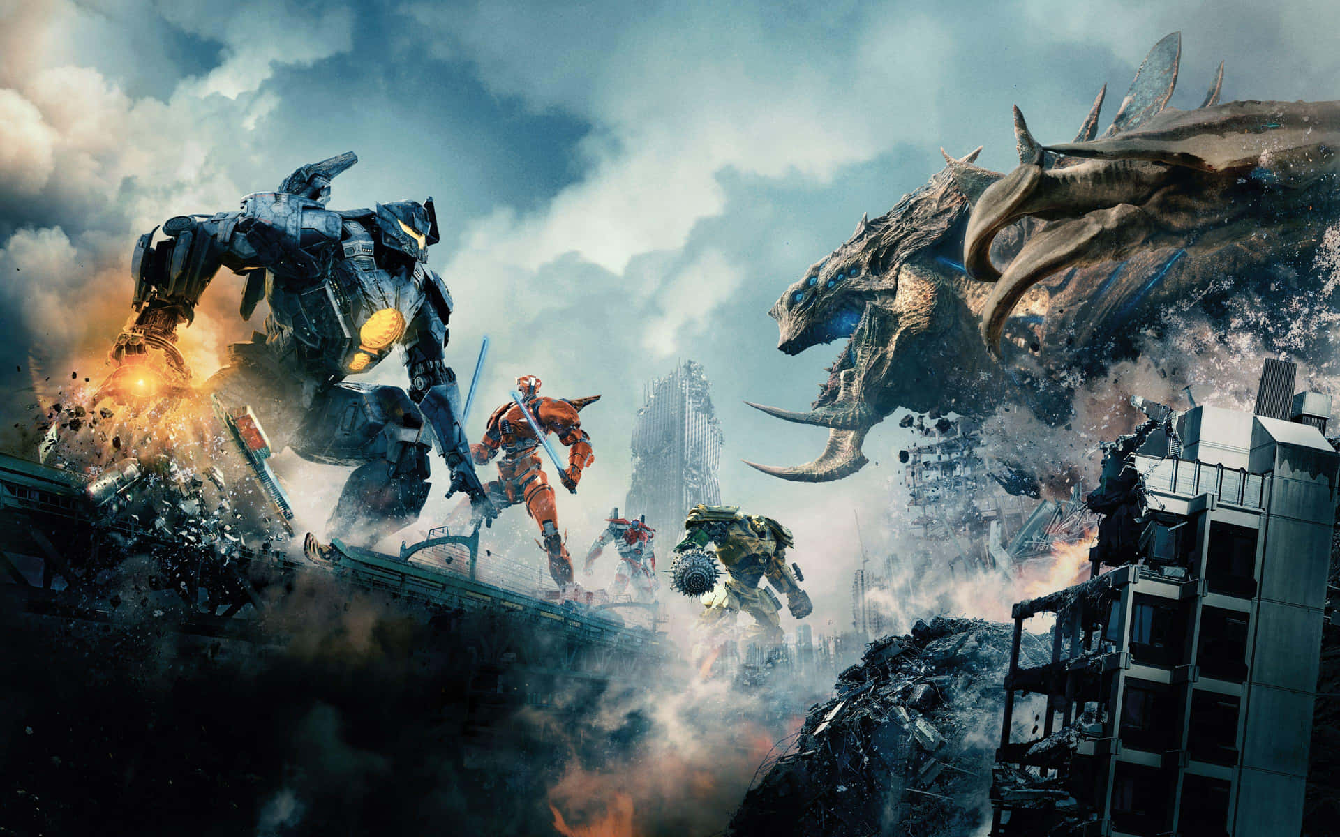 Pacific Rim Epic Battle Background