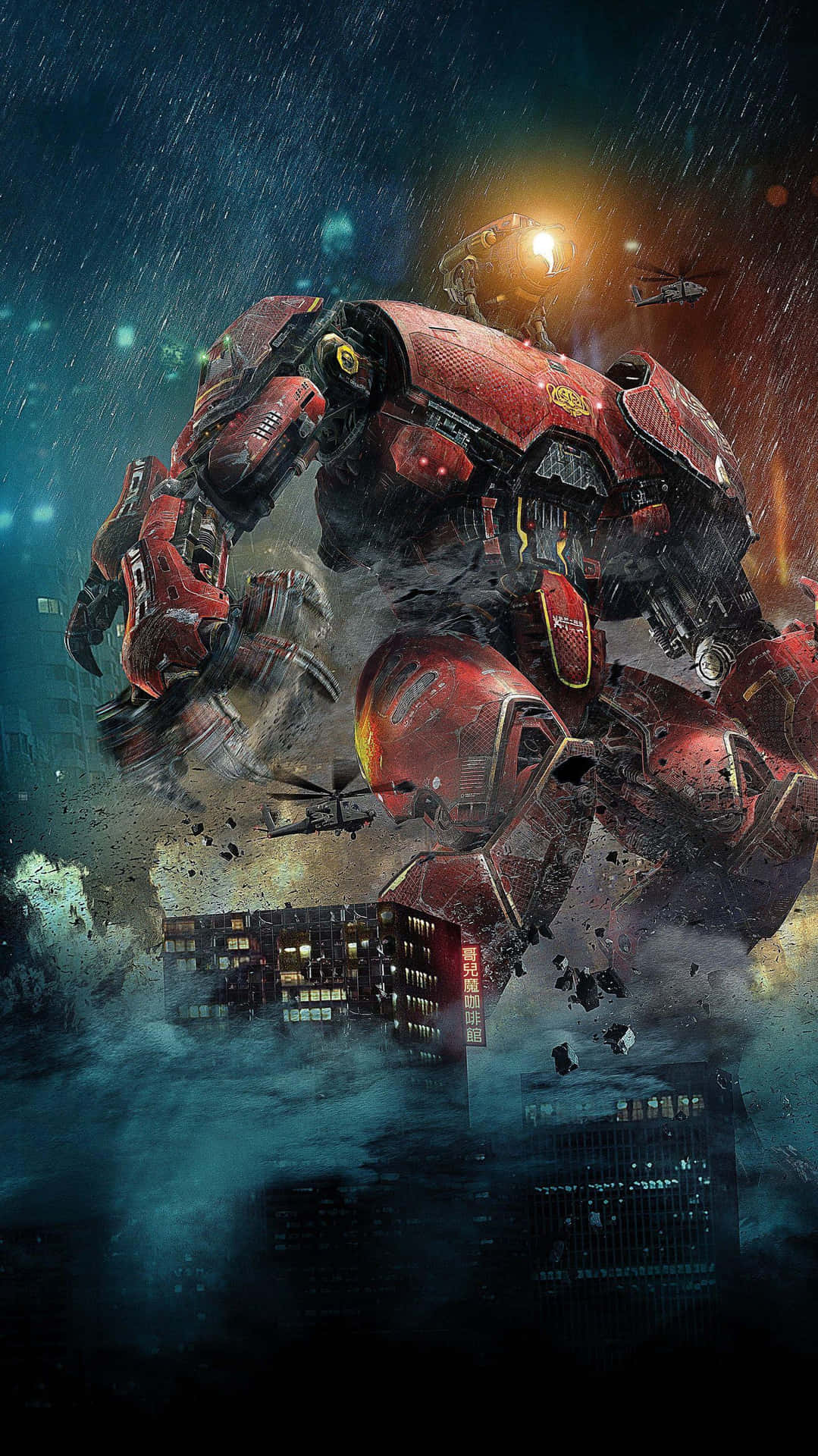 Pacific Rim Jaeger Battle Scene Background