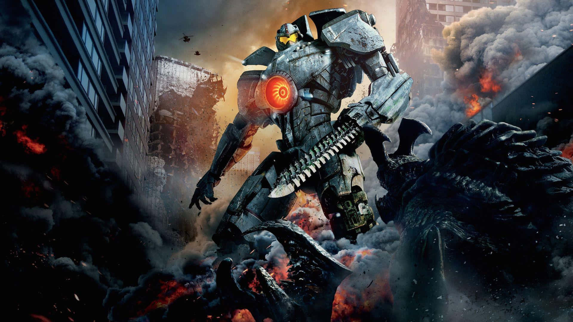 Pacific Rim Jaeger Battle