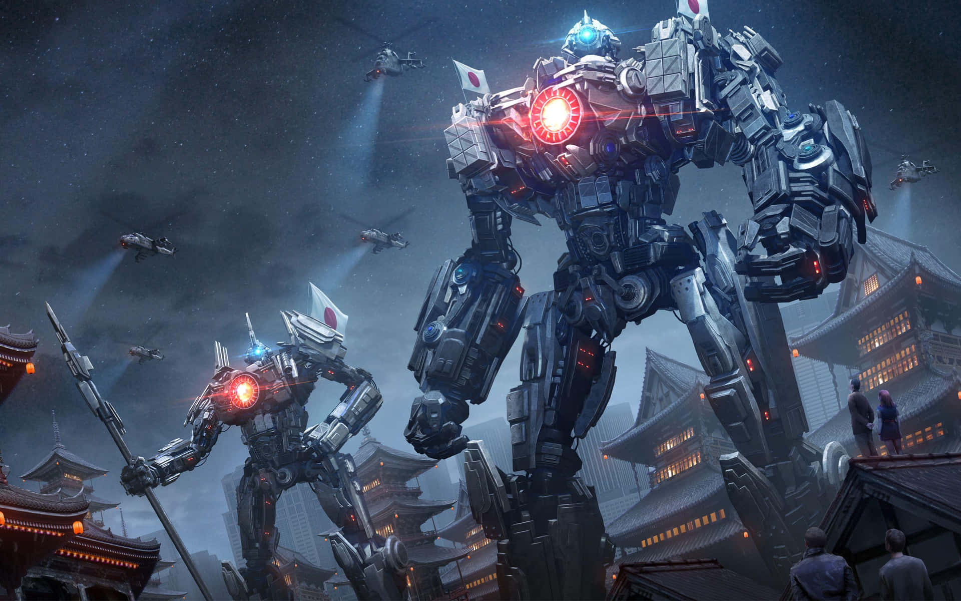 Pacific Rim Jaegers Readyfor Battle Background