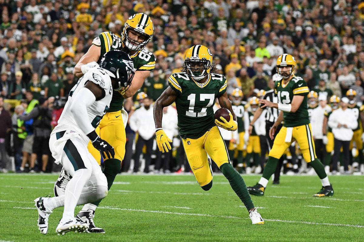 Packers Davante Adams Vs Detroit Lions Background