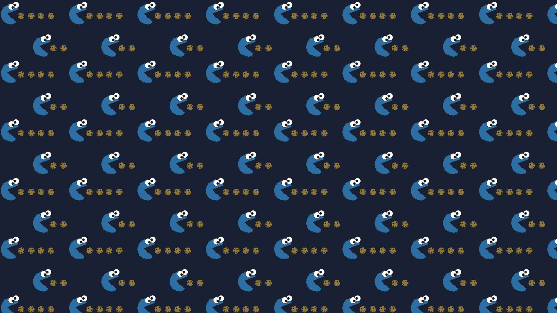 Pacman Cookie Monster Background