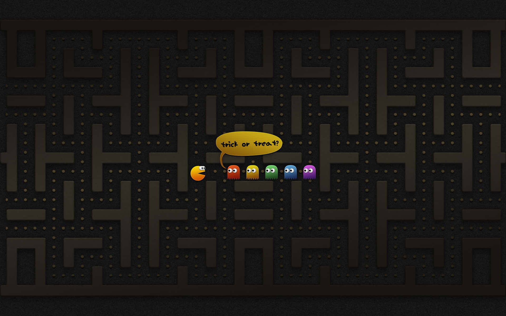 Pacman Halloween Macbook Background