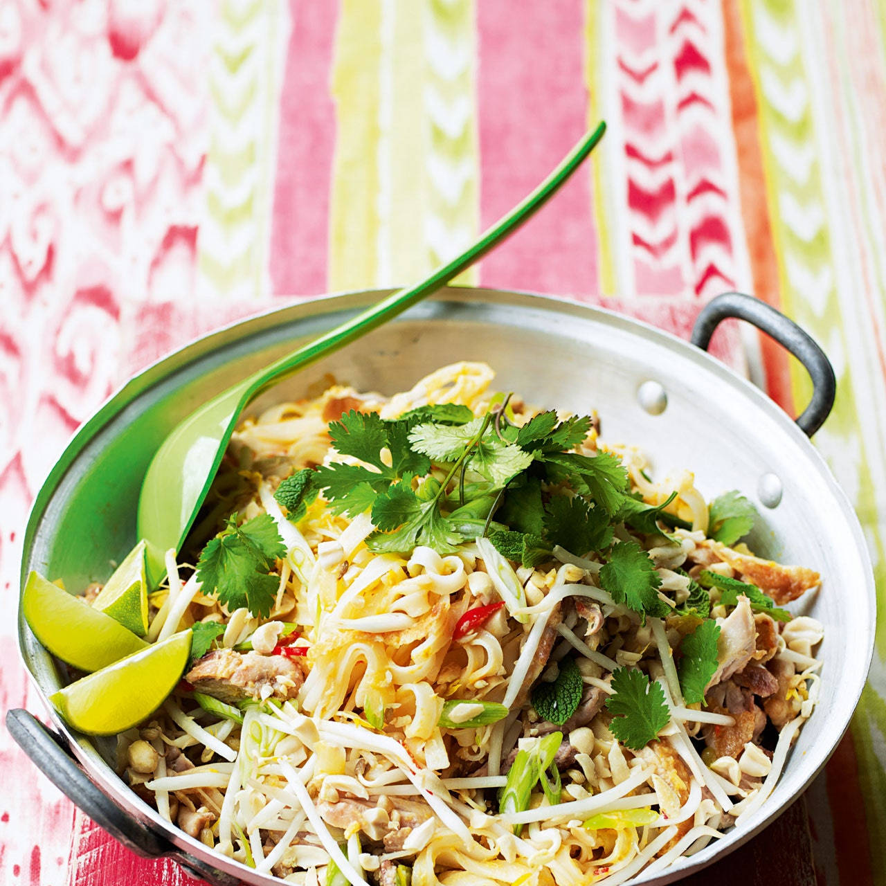 Pad Thai Delicacy In A Cooking Pot