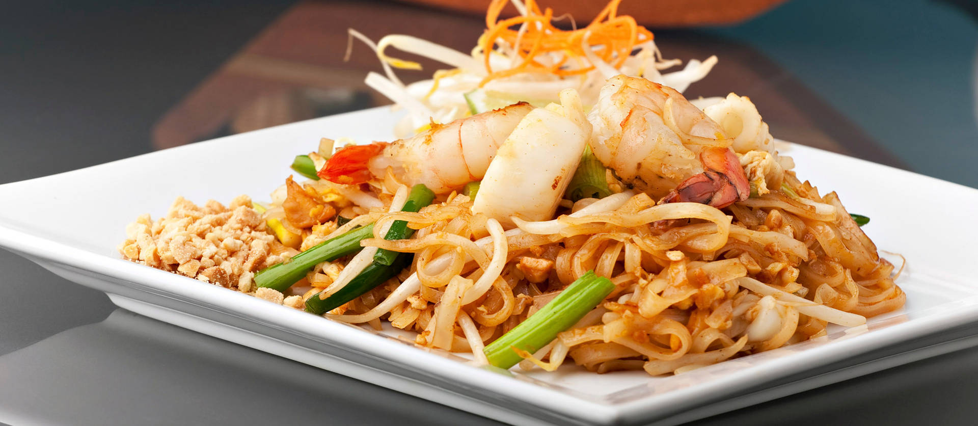 Pad Thai On A Square Platter