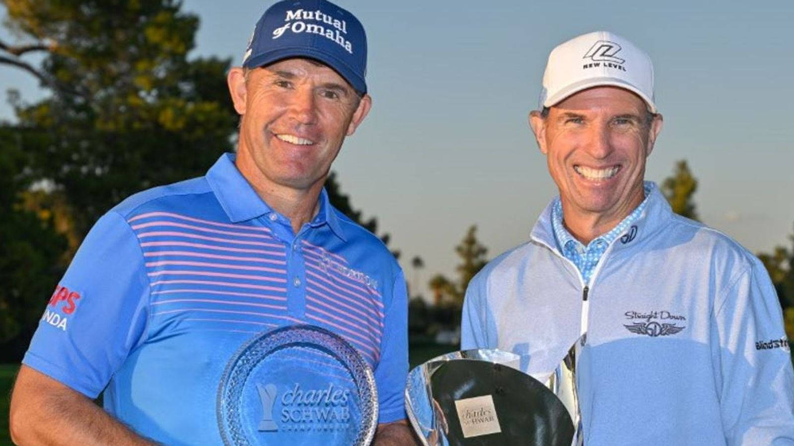 Padraig Harrington And Steven Alker Background