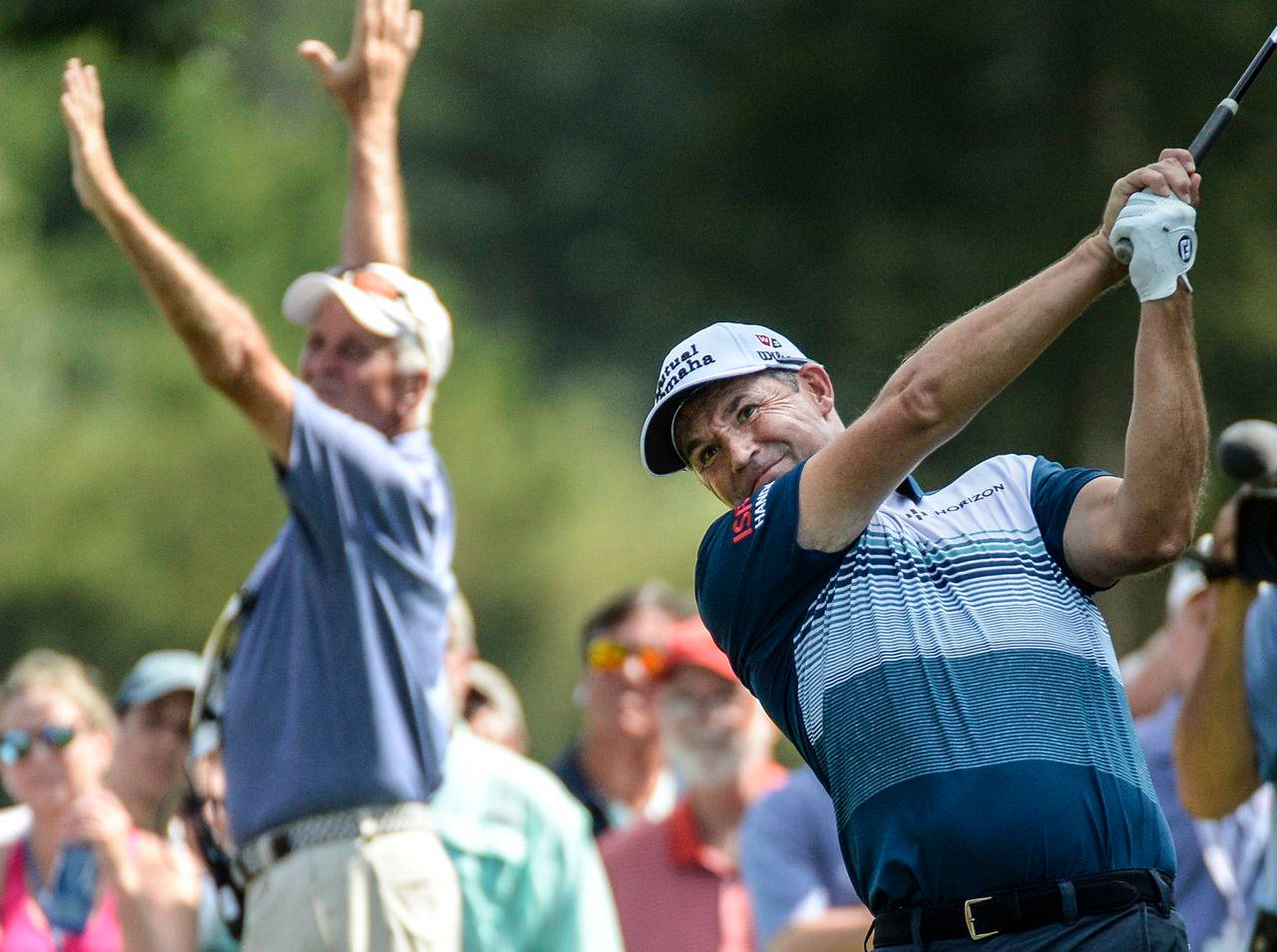 Padraig Harrington Blurred Spectators Background