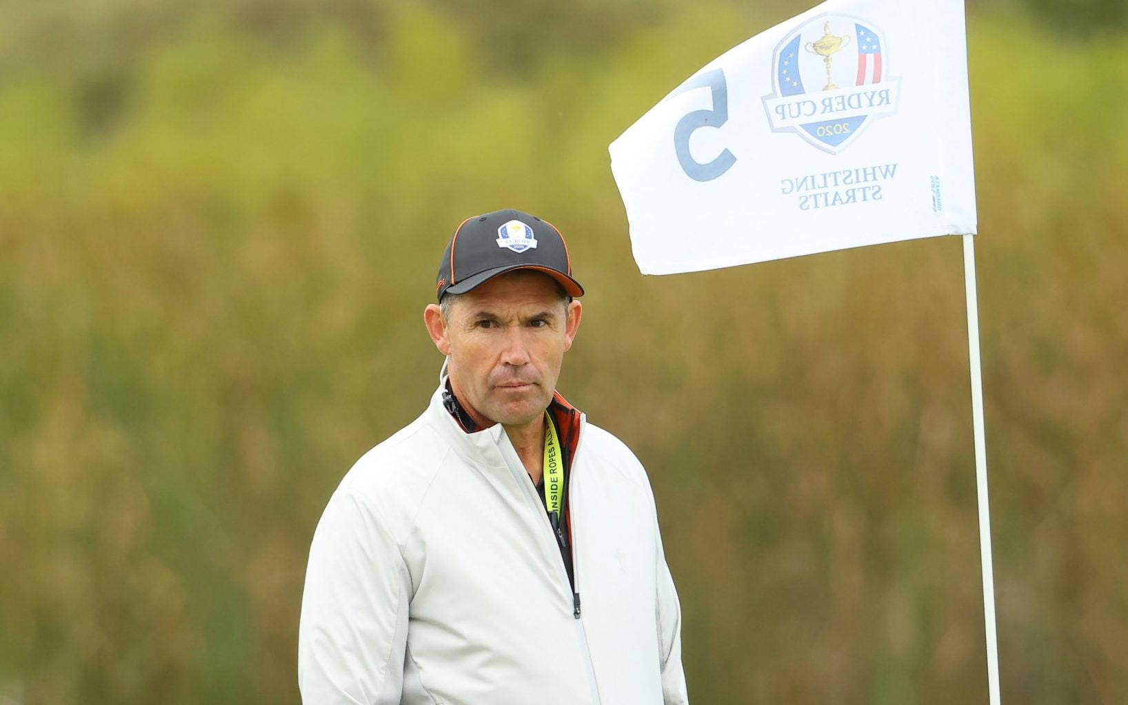 Padraig Harrington Looking Serious Background