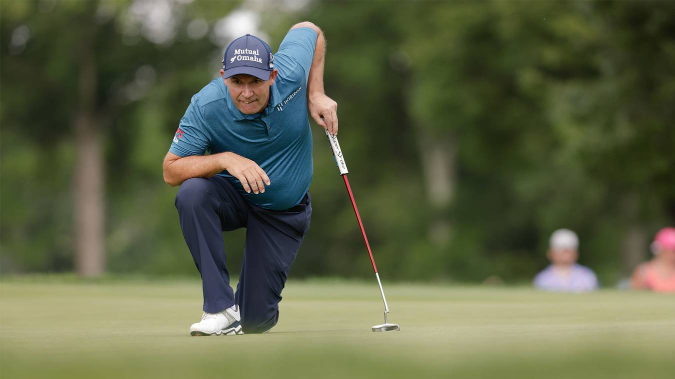 Padraig Harrington Studying Terrain Background