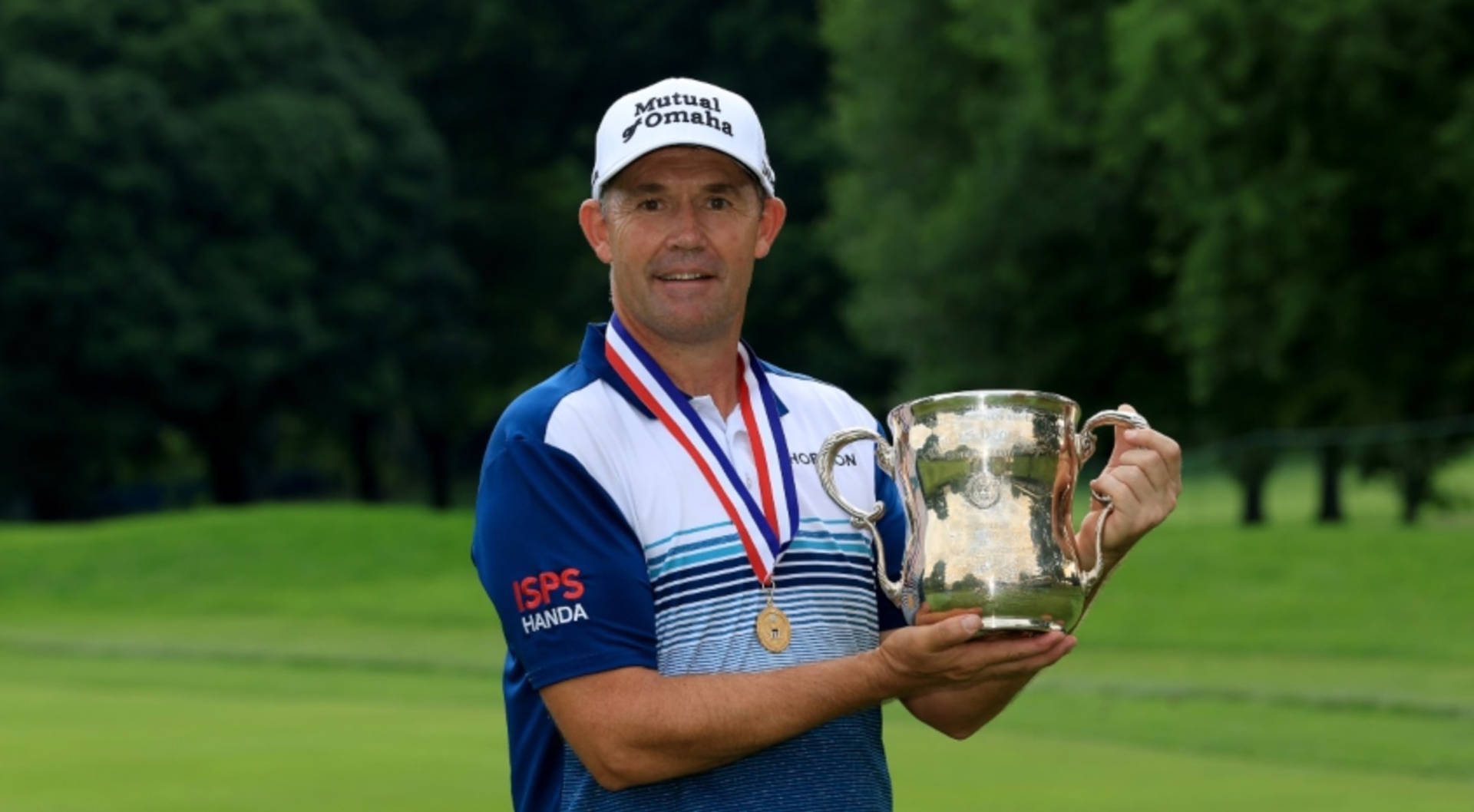 Padraig Harrington Trophy And Medal Background