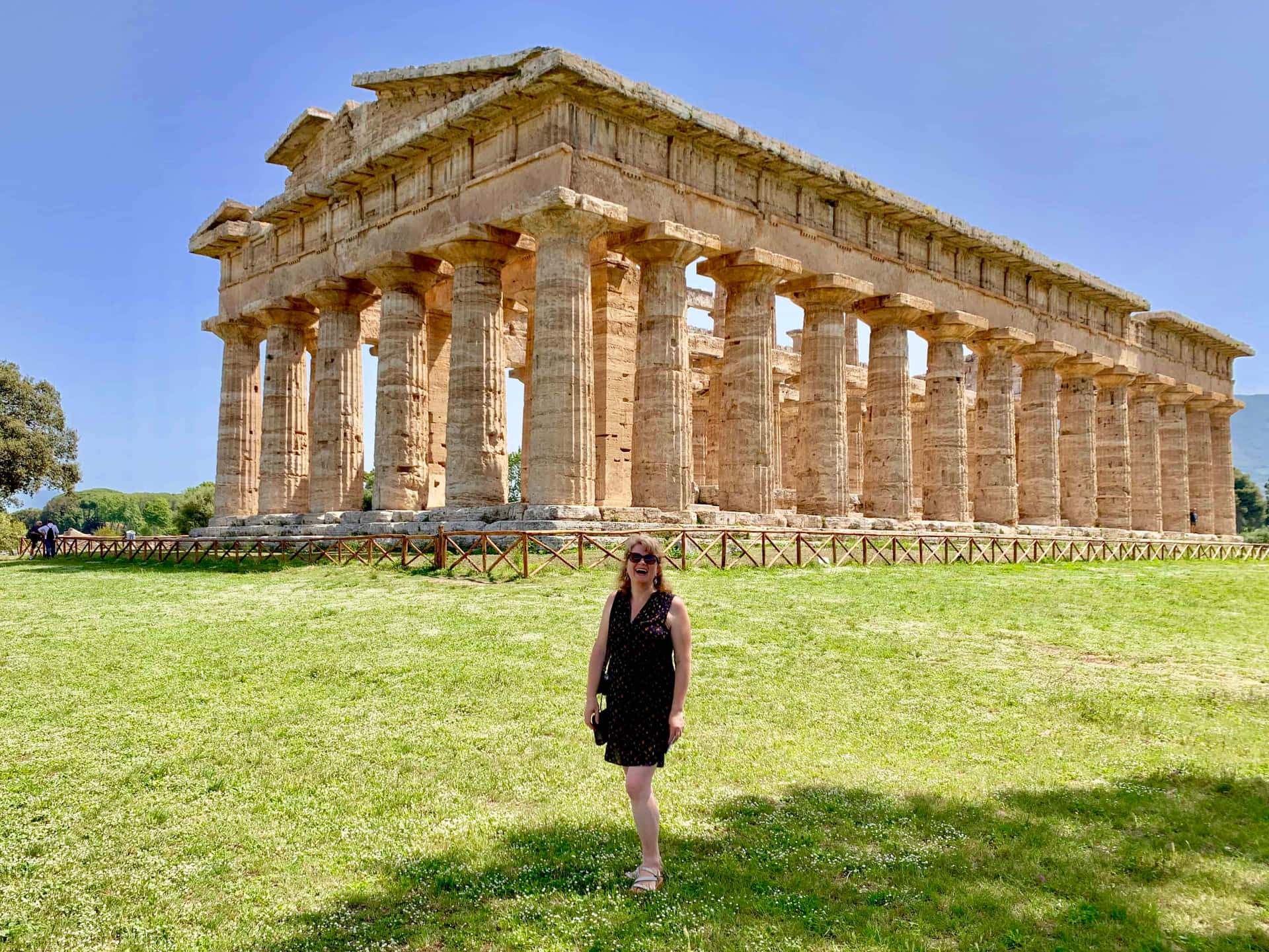 Paestum And Woman