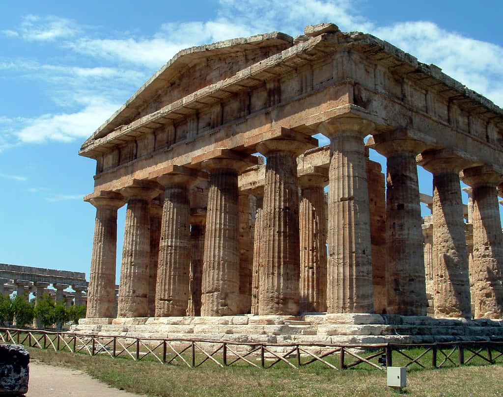 Paestum During Noon Background