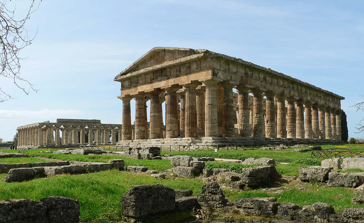 Paestum Full Building Background