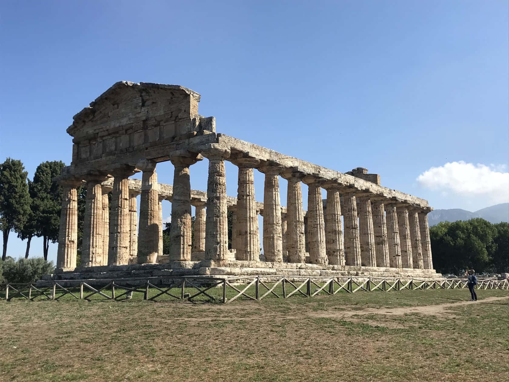 Paestum Man Size Comparison Background
