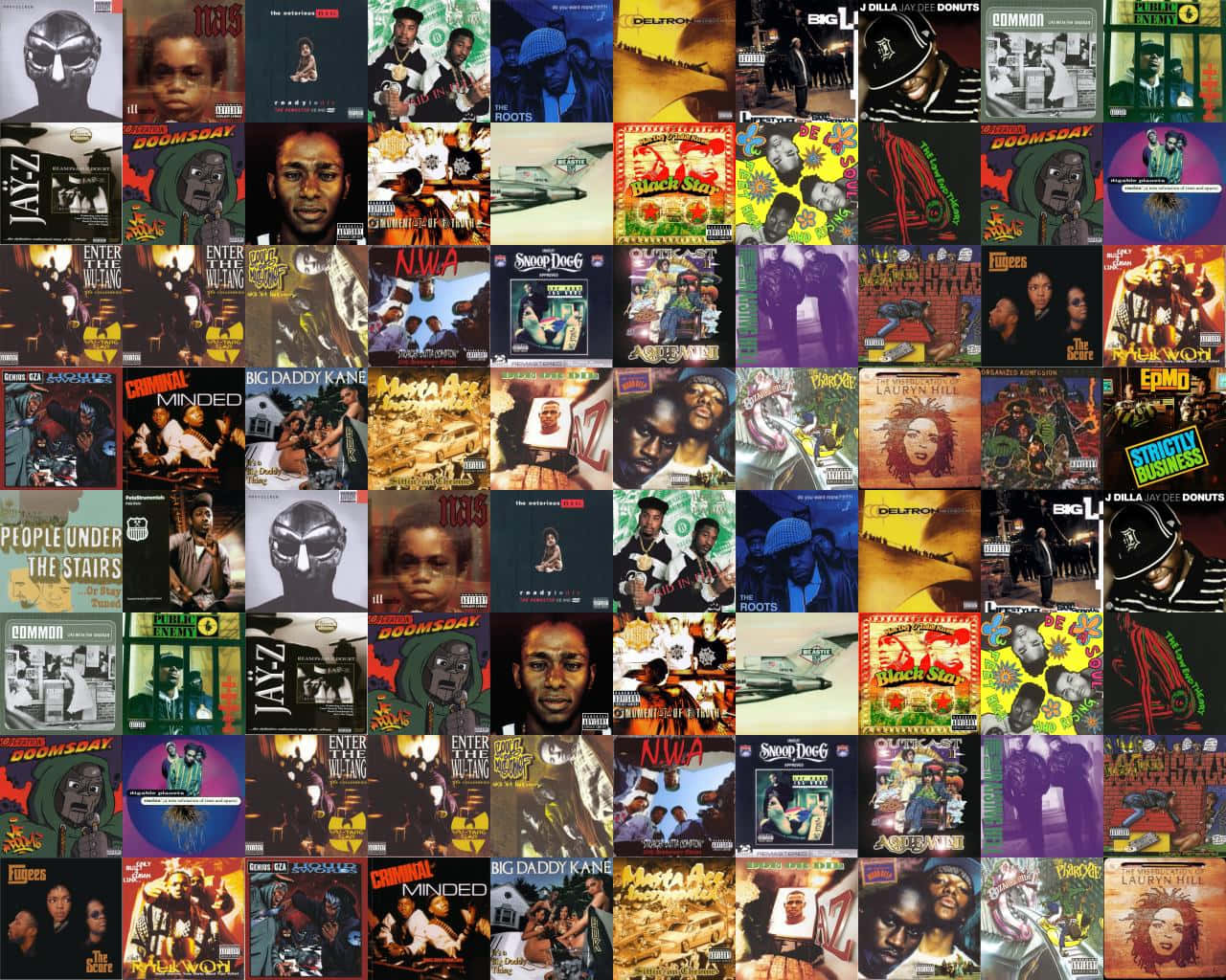 Paid In Full 90's Hip Hop Album Covers Background