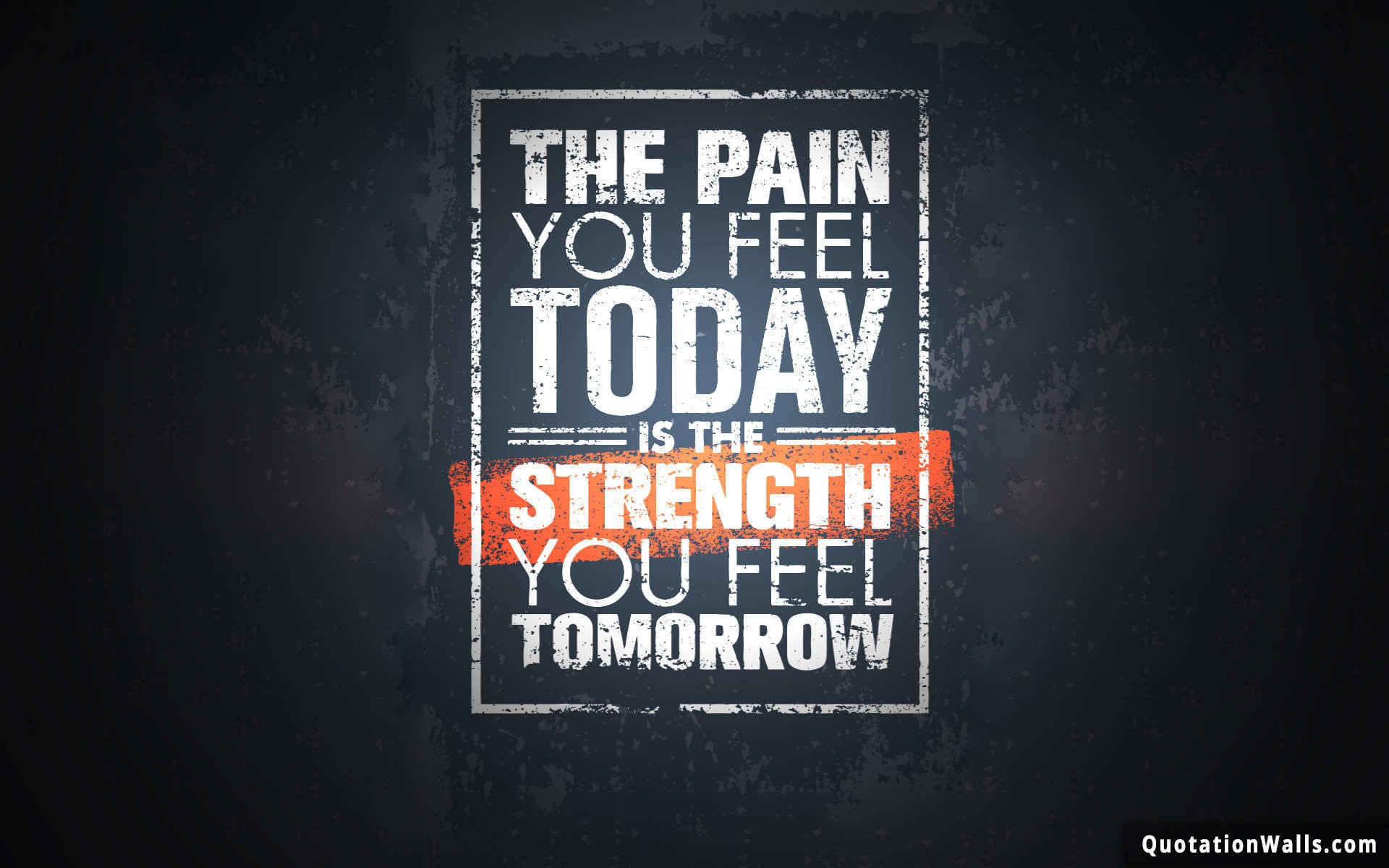 Pain Of Today Motivational Quote Background